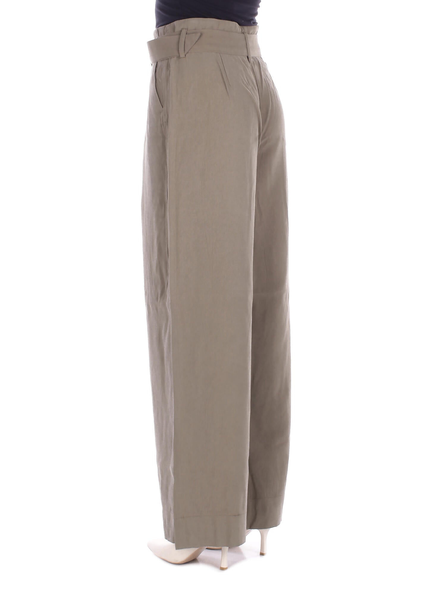 ONLY Donna Pantalone 15367390 STONE GRAY Onltila life hw belt wide Verdone