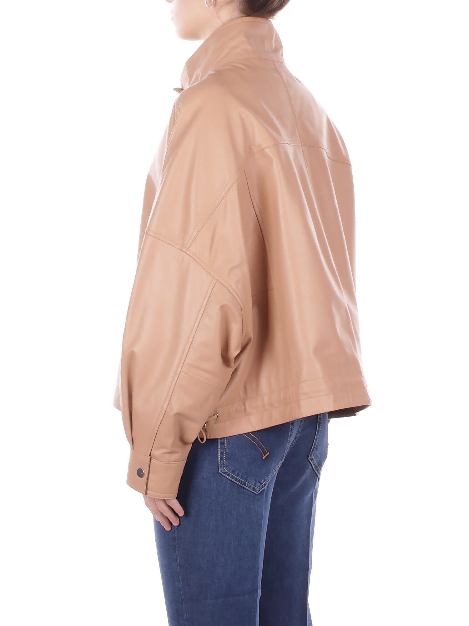 PINKO Donna Giubbotto 106235A31Y D41 Bailee blouson nappa Beige