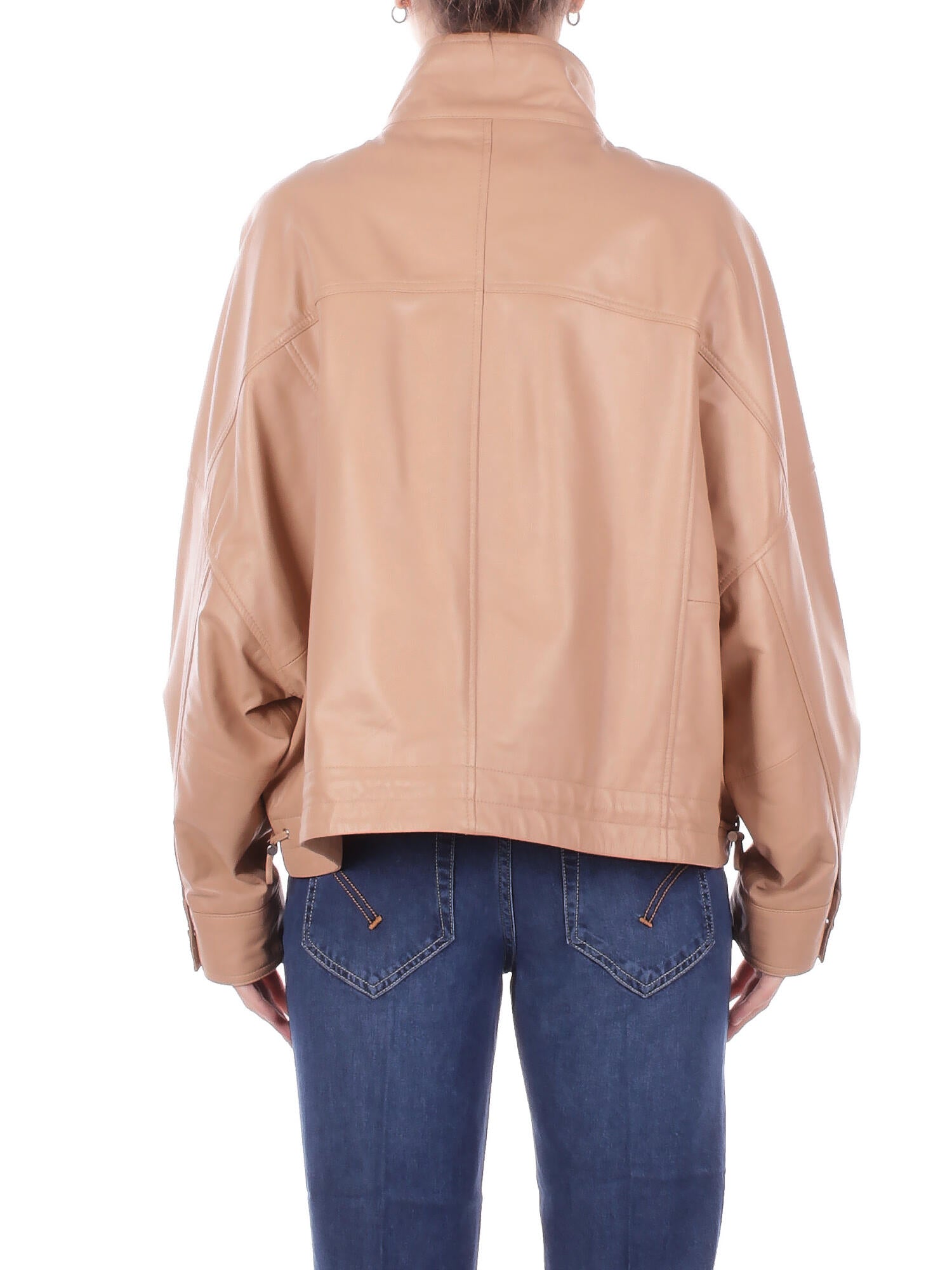 PINKO Donna Giubbotto 106235A31Y D41 Bailee blouson nappa Beige