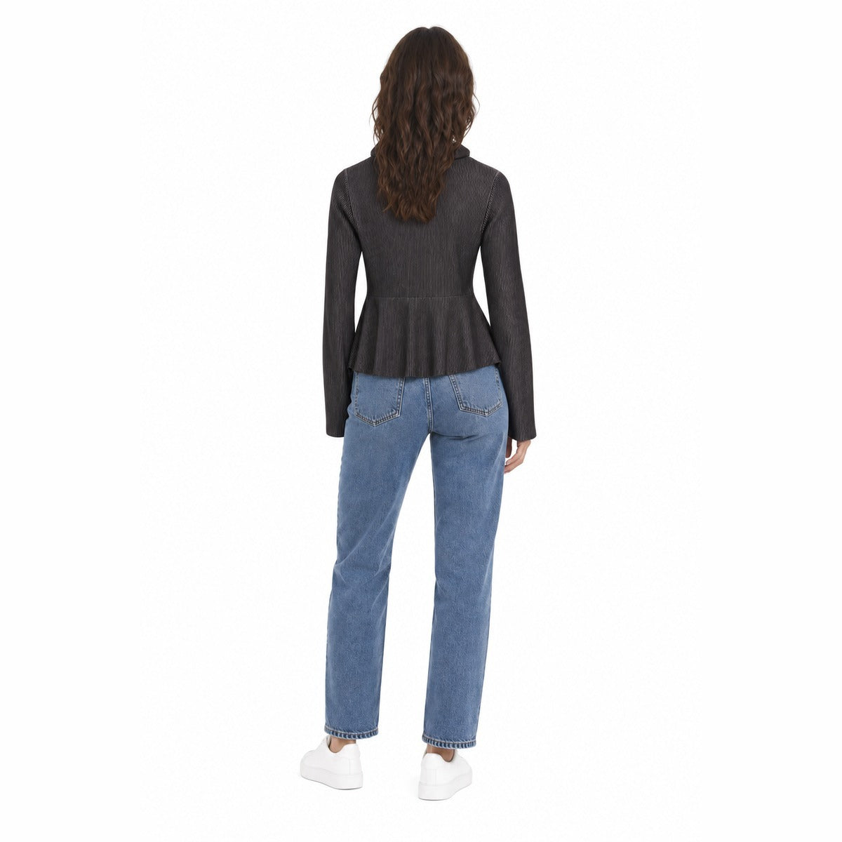 Maglia Donna MACRON ONE Amelia Plisset Tricot Shirt in Nero