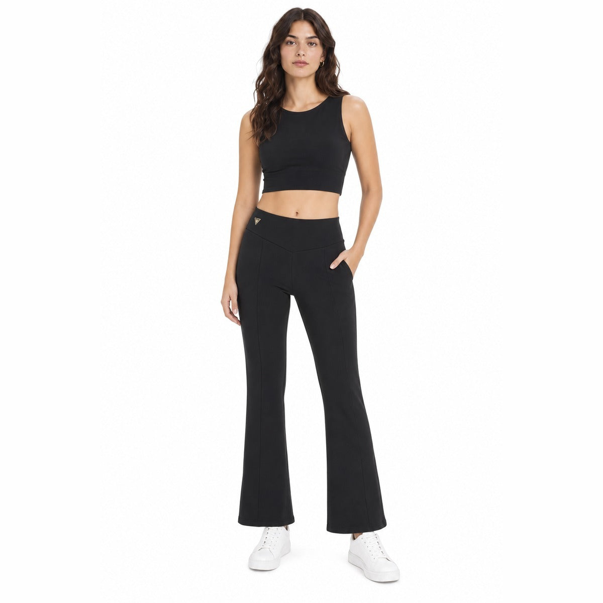 Pantalone Donna MACRON ONE Harper Long Wide Pants Nero