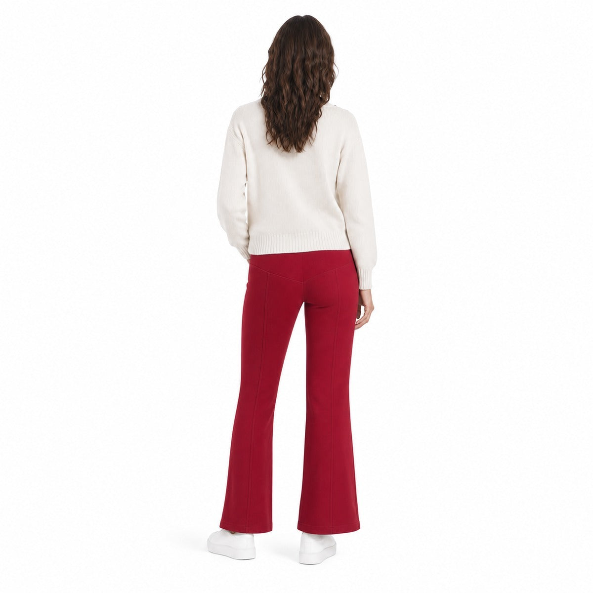 Pantalone Donna MACRON ONE Harper - Pantaloni ampi e lunghi in Bordeaux