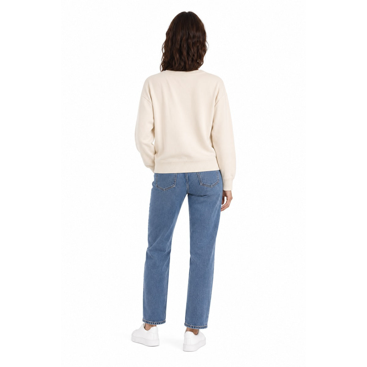 Maglia Donna RALPH LAUREN 200P13944 002 Easy french terry Crema