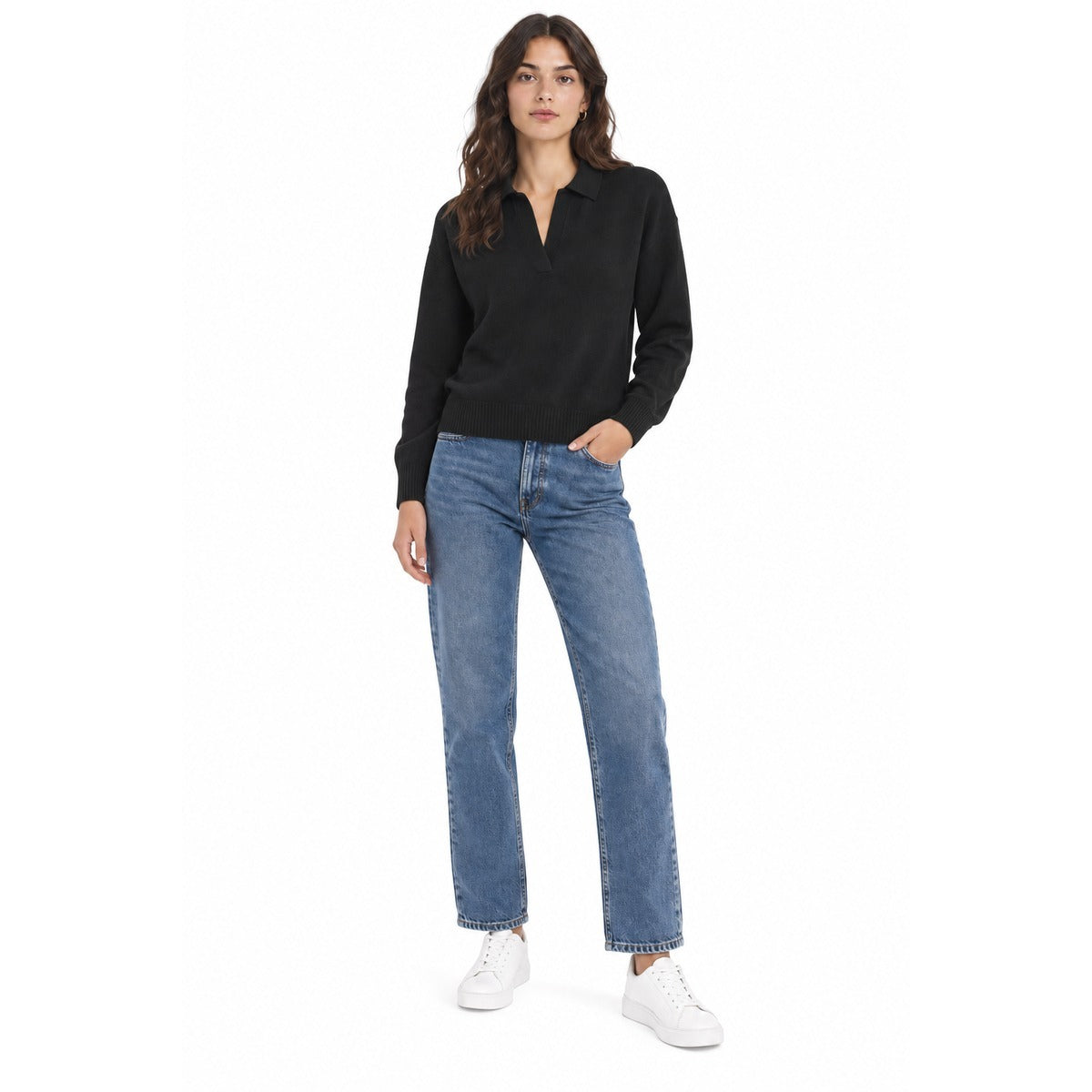 Maglia Donna RALPH LAUREN 200P14056 002 Cotton modal Black