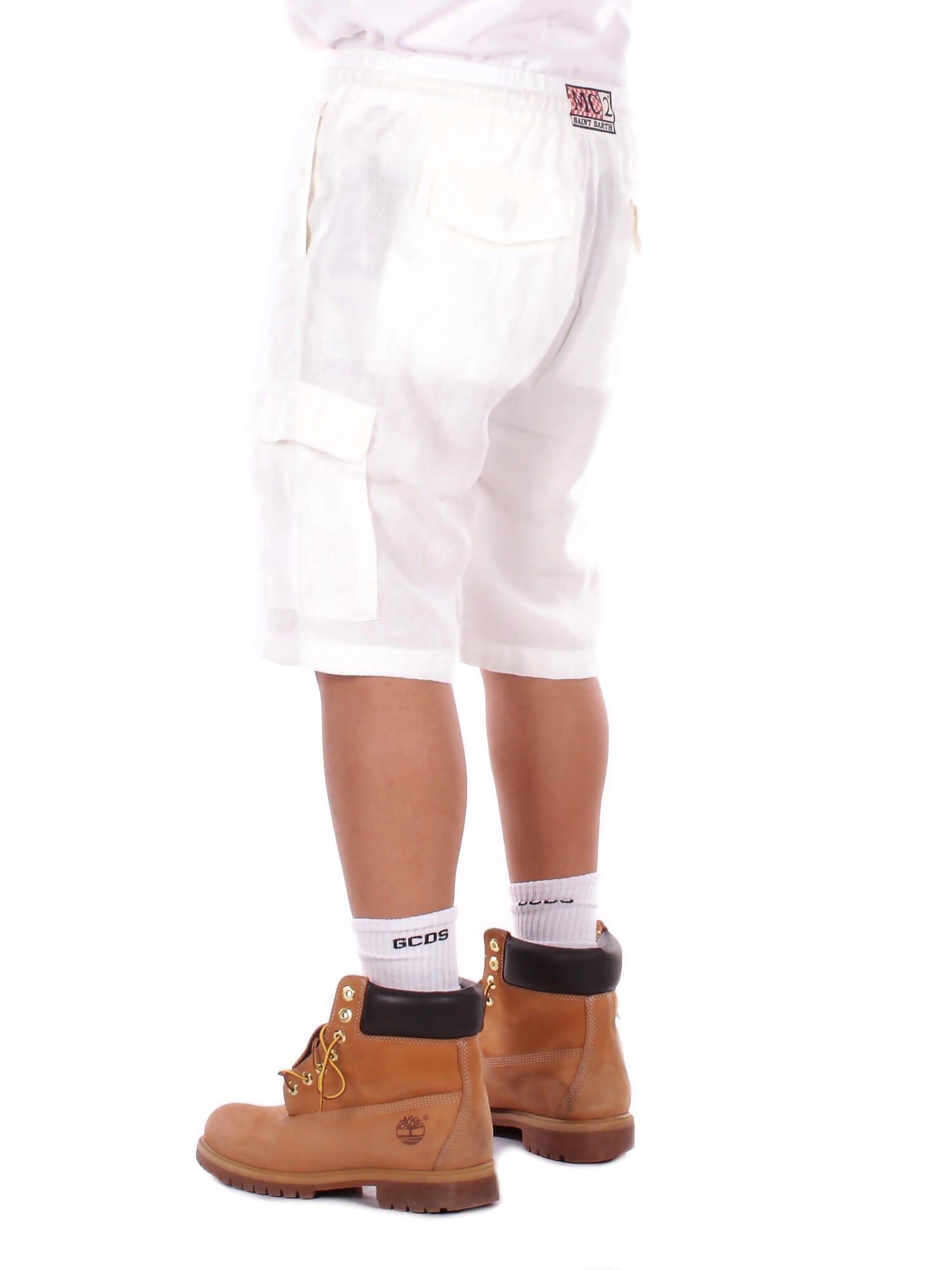 Image of MC2 SAINT BARTH Uomo Bermuda MRE0002 01457L 01 Marseille linen Bianco