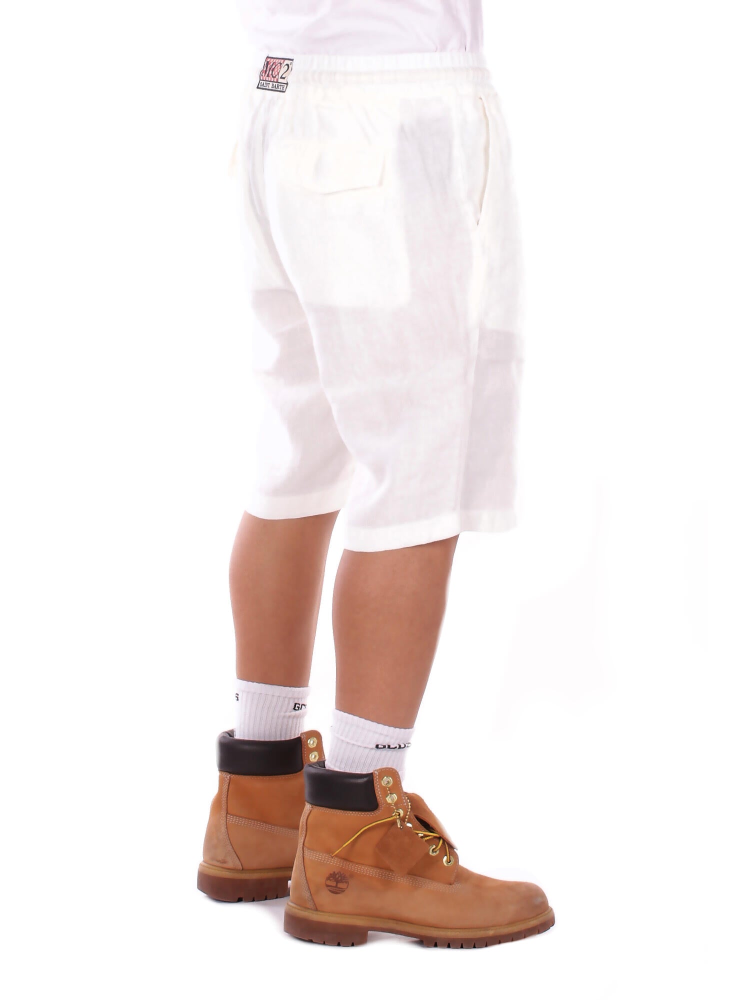 MC2 SAINT BARTH Uomo Bermuda MRE0002 01457L 01 Marseille linen Bianco