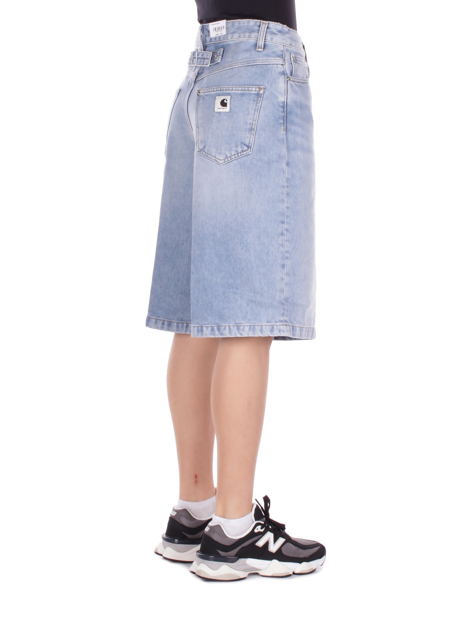 Image of CARHARTT WIP Donna Shorts I036598 01WU W' belmont short smith den Blu