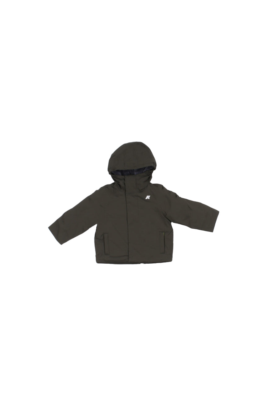 Image of KWAY Bambino Giubbotto K1128FW AL7### P. jacko twill marmotta Green b blue a