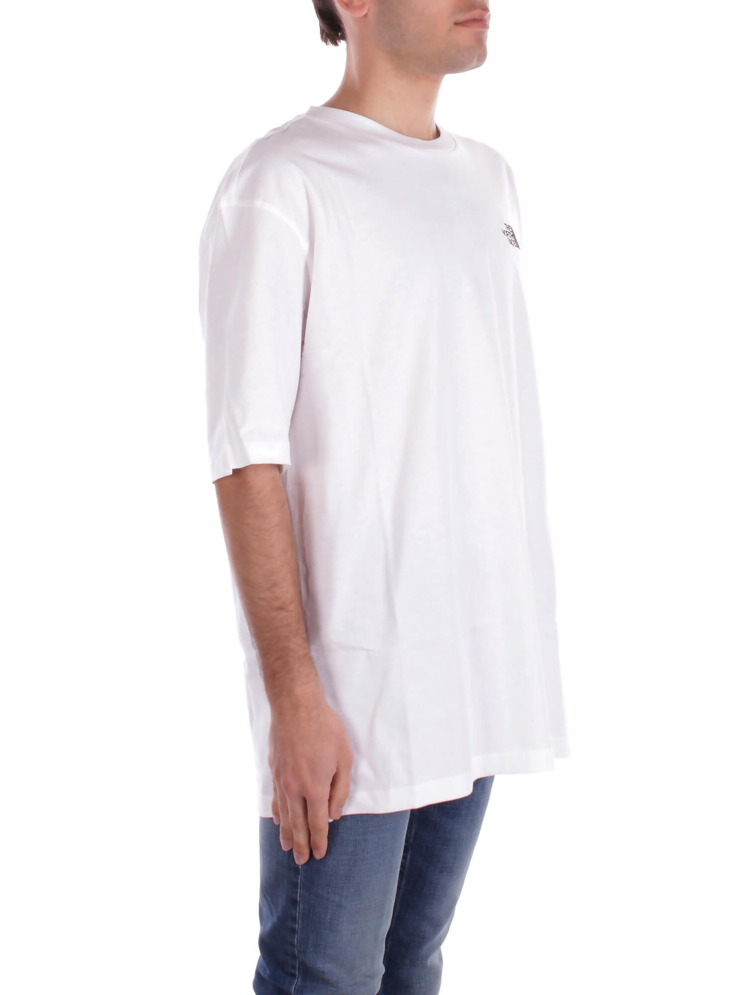 Image of THE NORTH FACE Uomo T-shirt NF0A87NR FN41 M ss essential oversize tee White