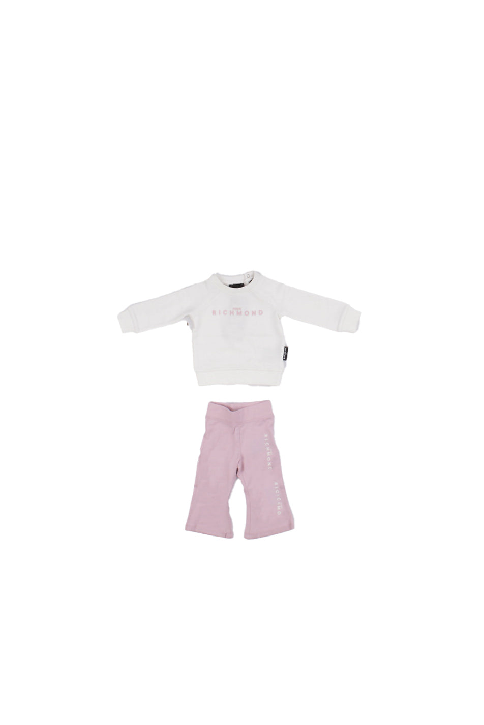 JOHN RICHMOND Bambina Tuta RIA25017CF OFFWHITE Set sweatshirt+pants mankon Off white
