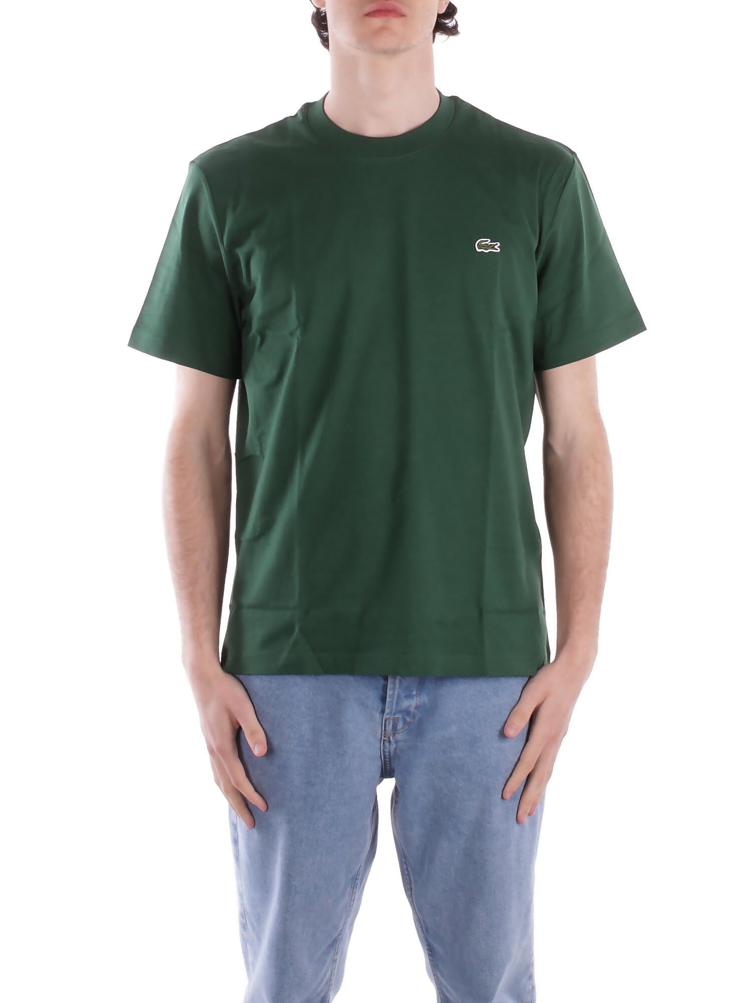 LACOSTE Uomo T-shirt TH7318 132 Tee shirt Verde