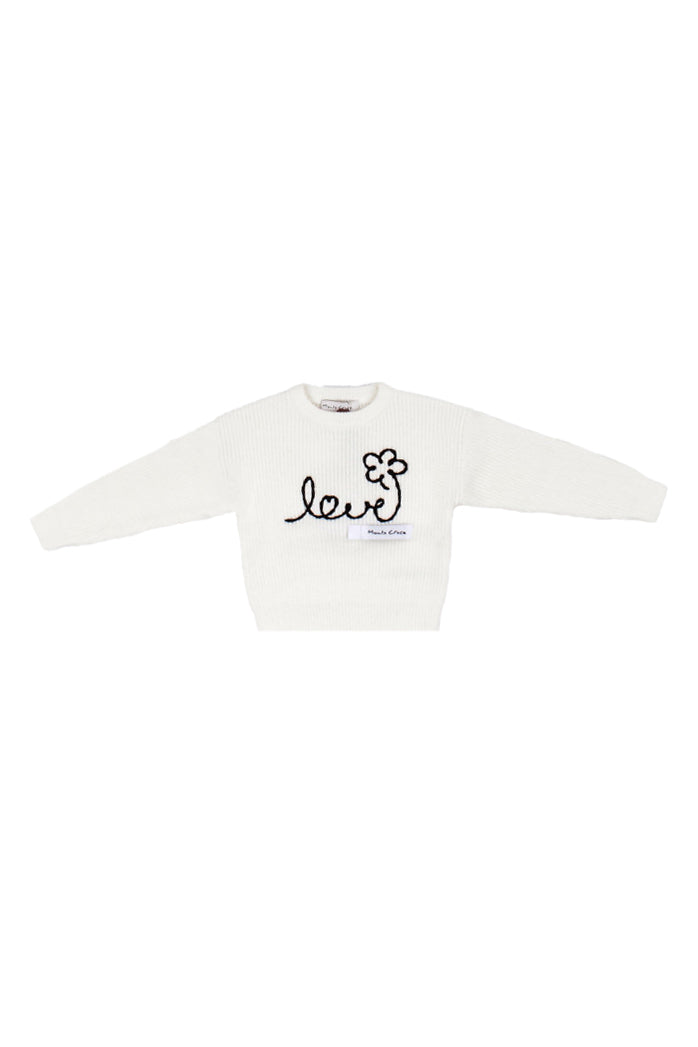 MANILA GRACE Bambina Maglia MB3039W25 MA646 Crop Lana