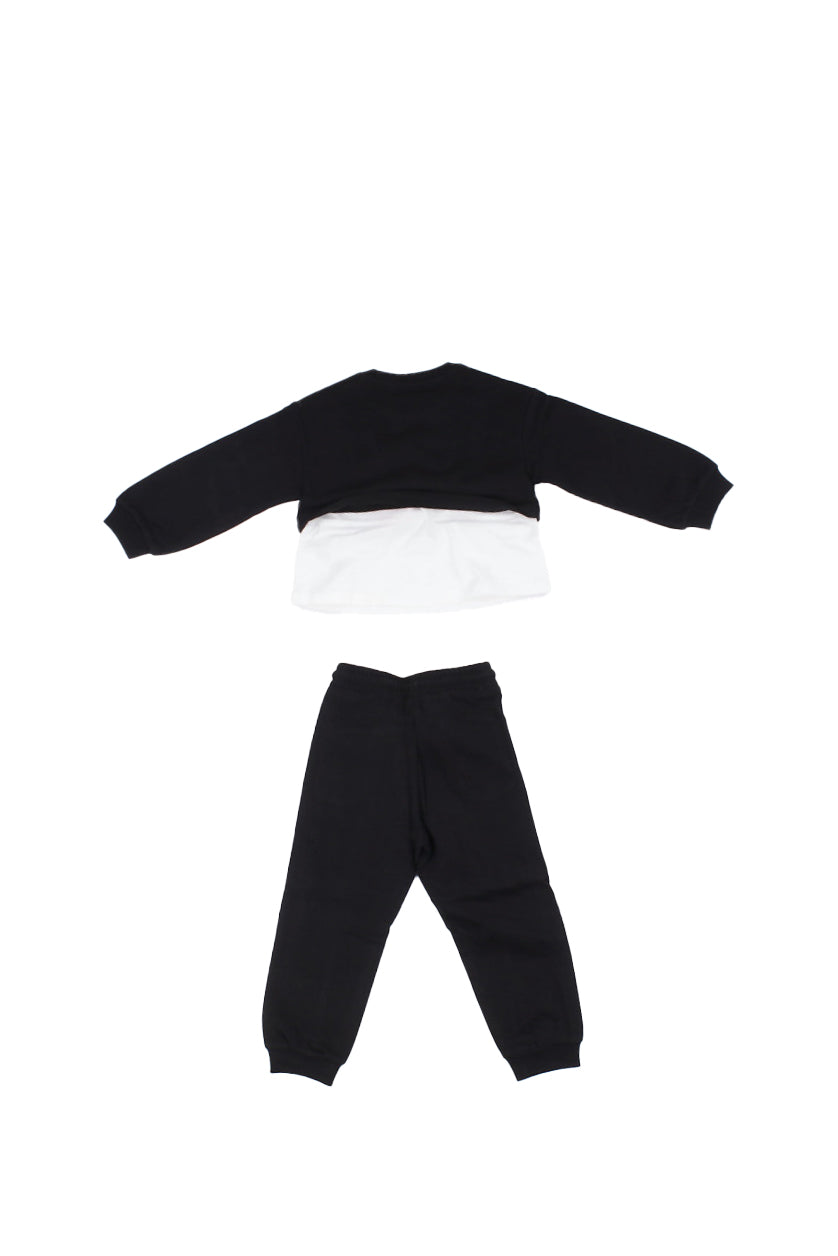 Image of MANILA GRACE Bambina Completo MB3065W25 MA001 Felpa pantalone Nero