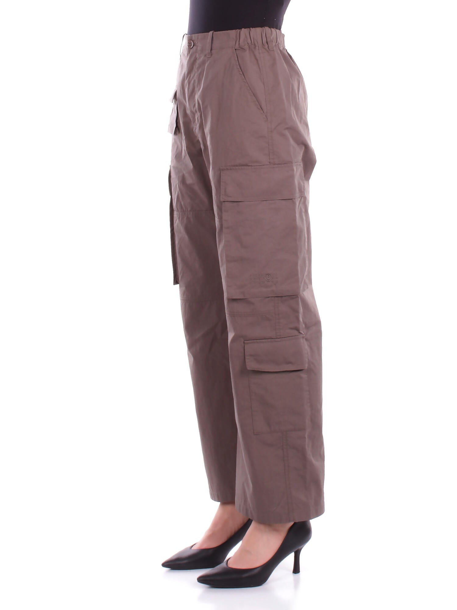 Image of MM6 MAISON MARGIELA Bambina Pantalone M60735-MM05F M6710 Mm6p159u cargo Marrone