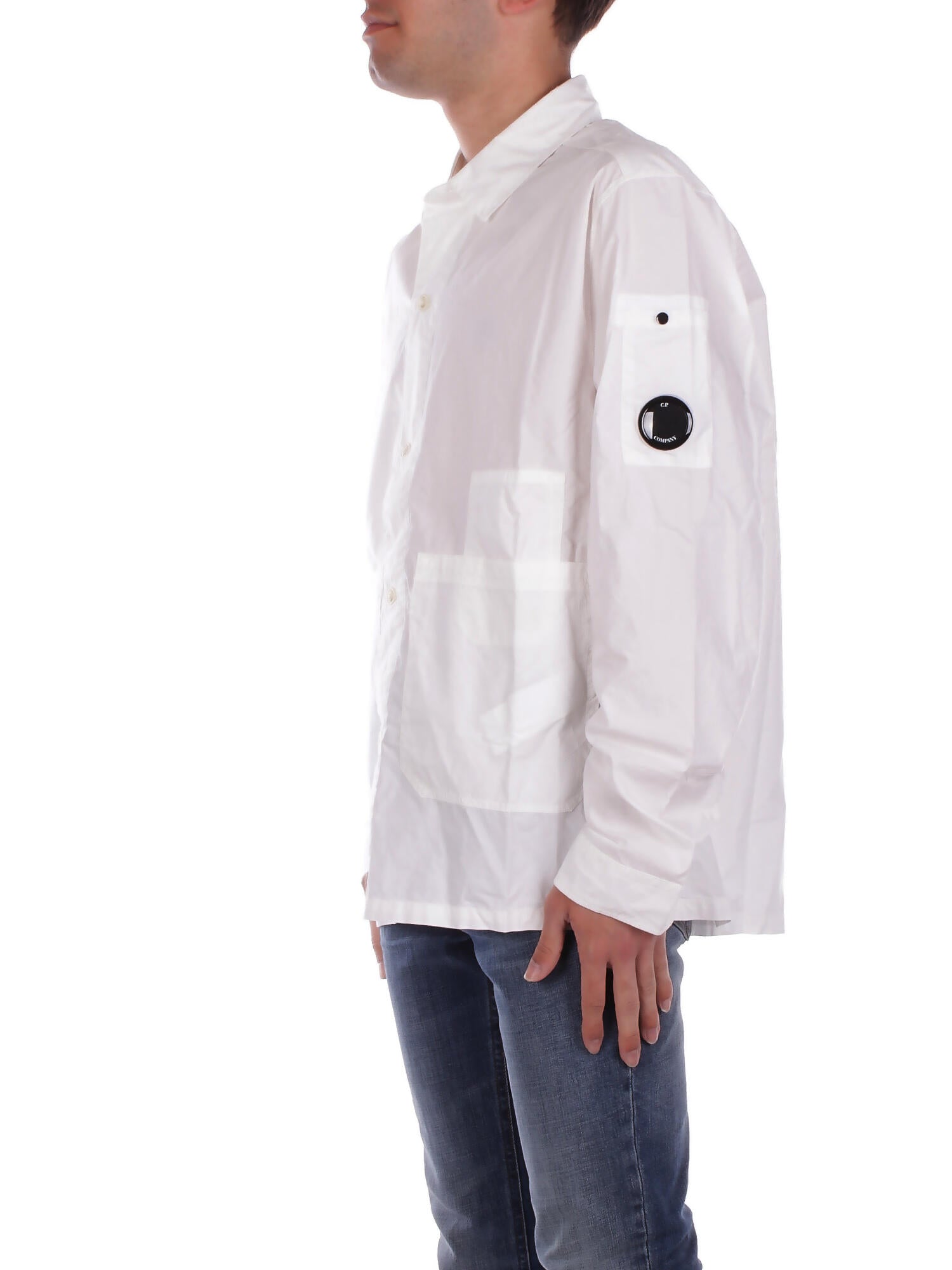 CP COMPANY Uomo Camicia 18CMOS238A-005328G 103 Overshirt Gauze white