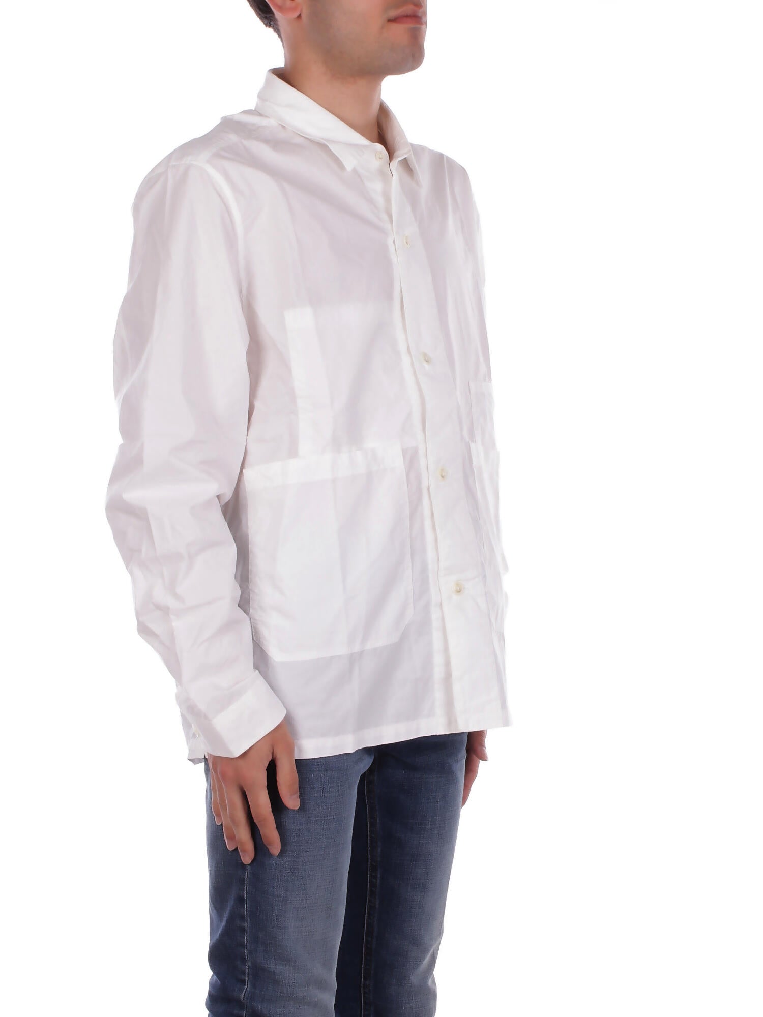Image of CP COMPANY Uomo Camicia 18CMOS238A-005328G 103 Overshirt Gauze white