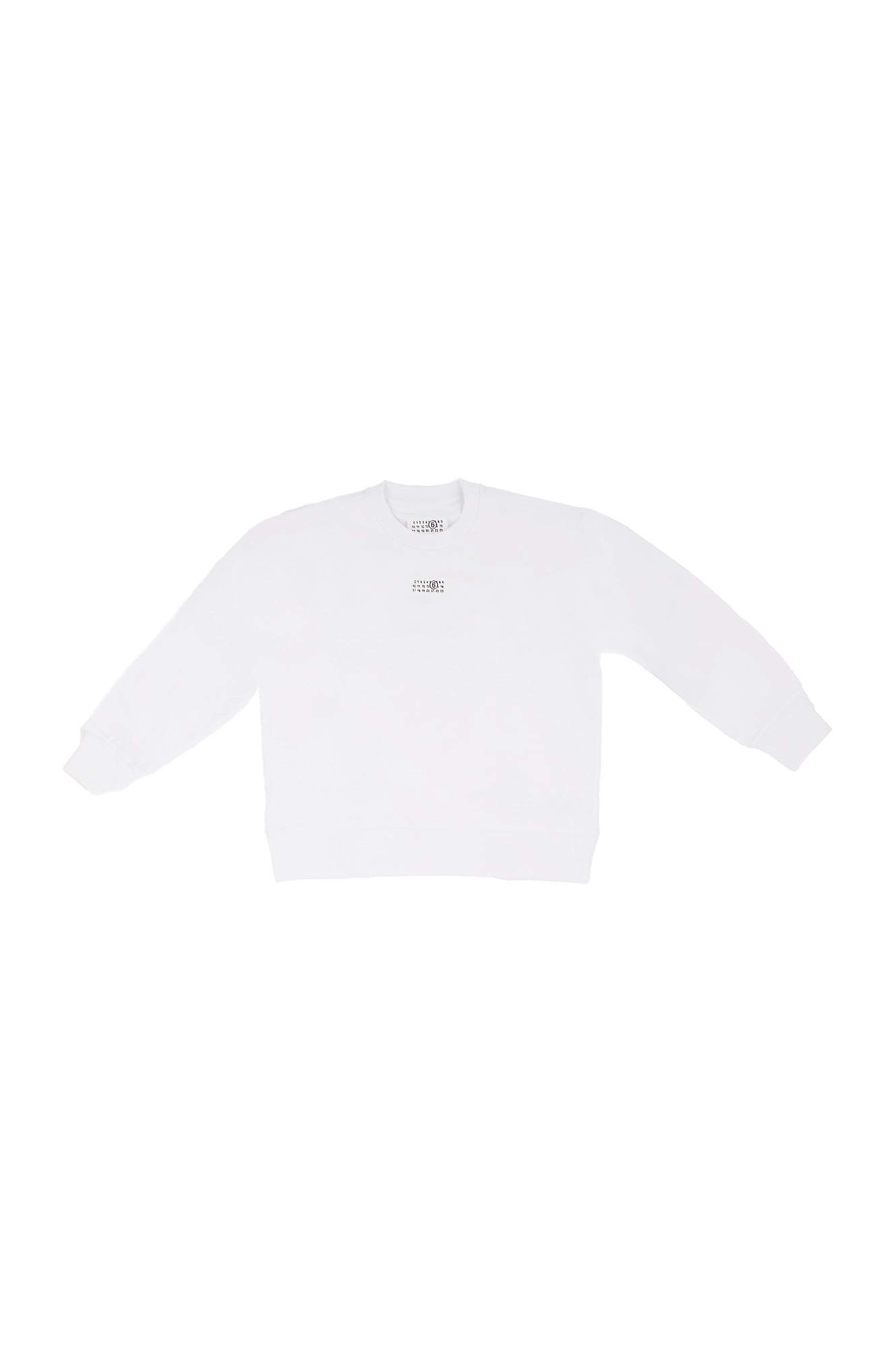 MM6 MAISON MARGIELA Unisex Junior Felpa M61011MM04H M6100 Mm6s131u Bianco