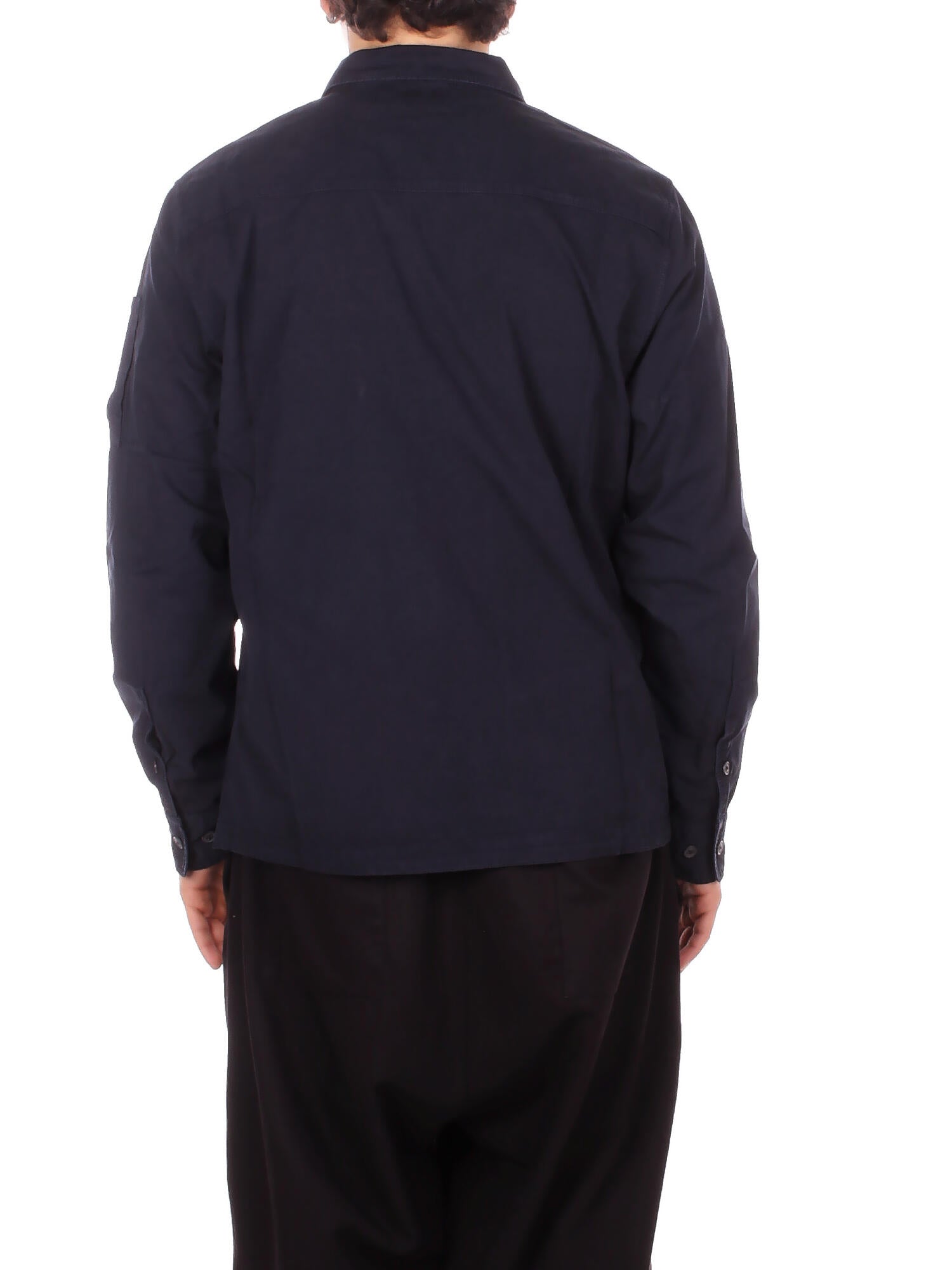 Image of CP COMPANY Uomo Giubbotto RCCMOS705A110143G 888 Organic gabardine zipped lens Total eclipse