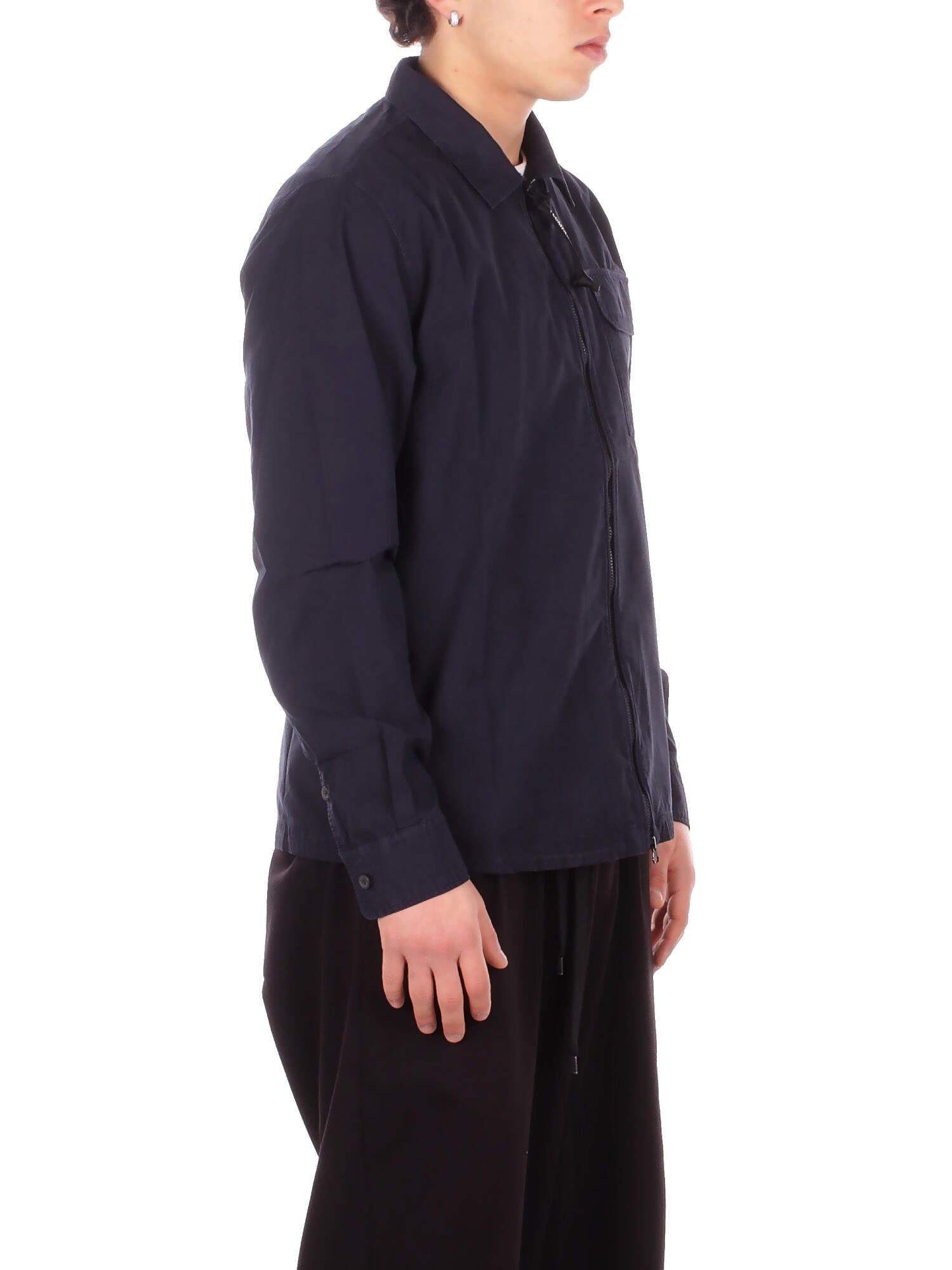 CP COMPANY Uomo Giubbotto RCCMOS705A110143G 888 Organic gabardine zipped lens Total eclipse