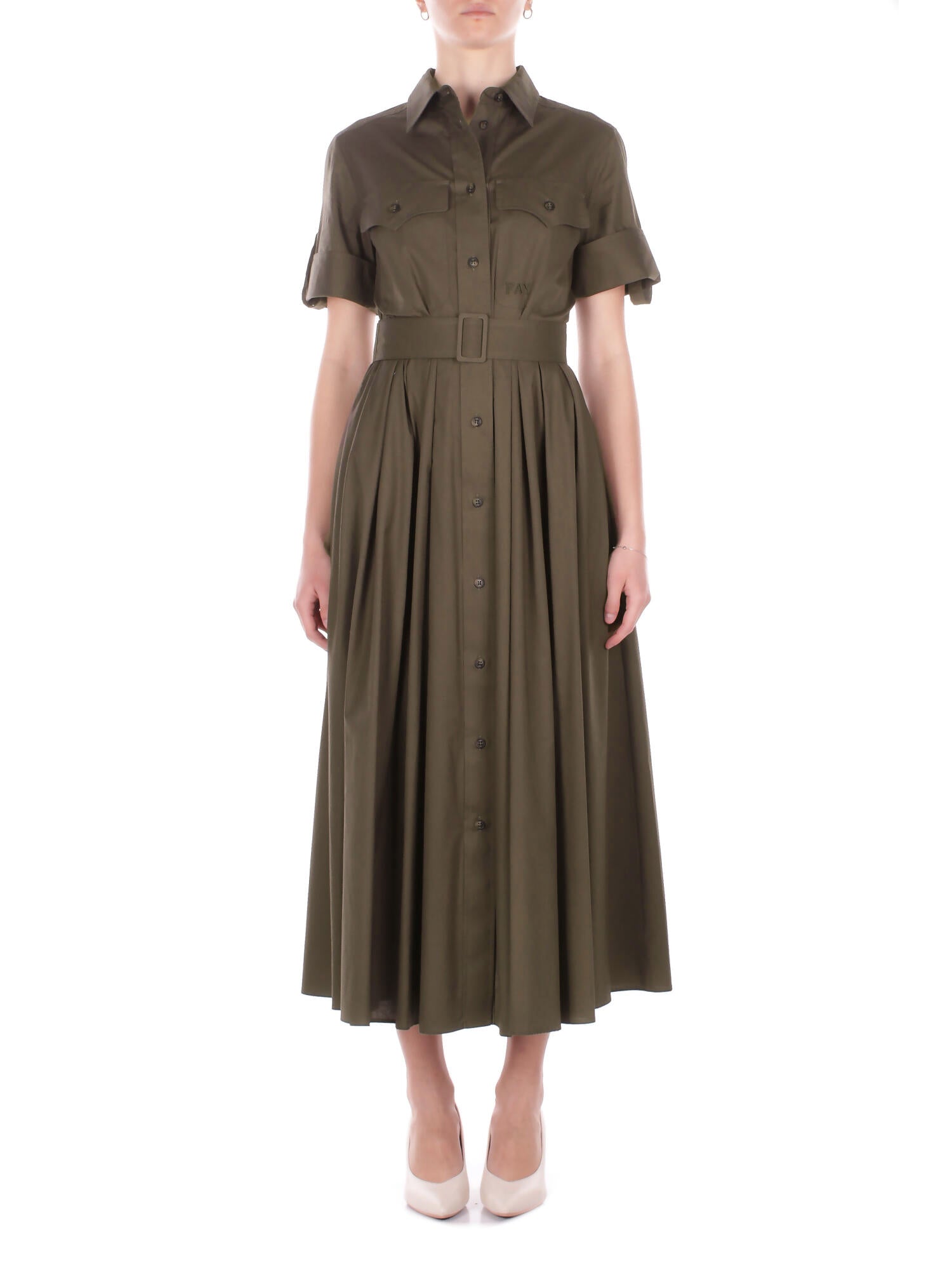 Image of FAY Donna Abito N8WE352603 SZDHV613 Chemisier m\c Verde