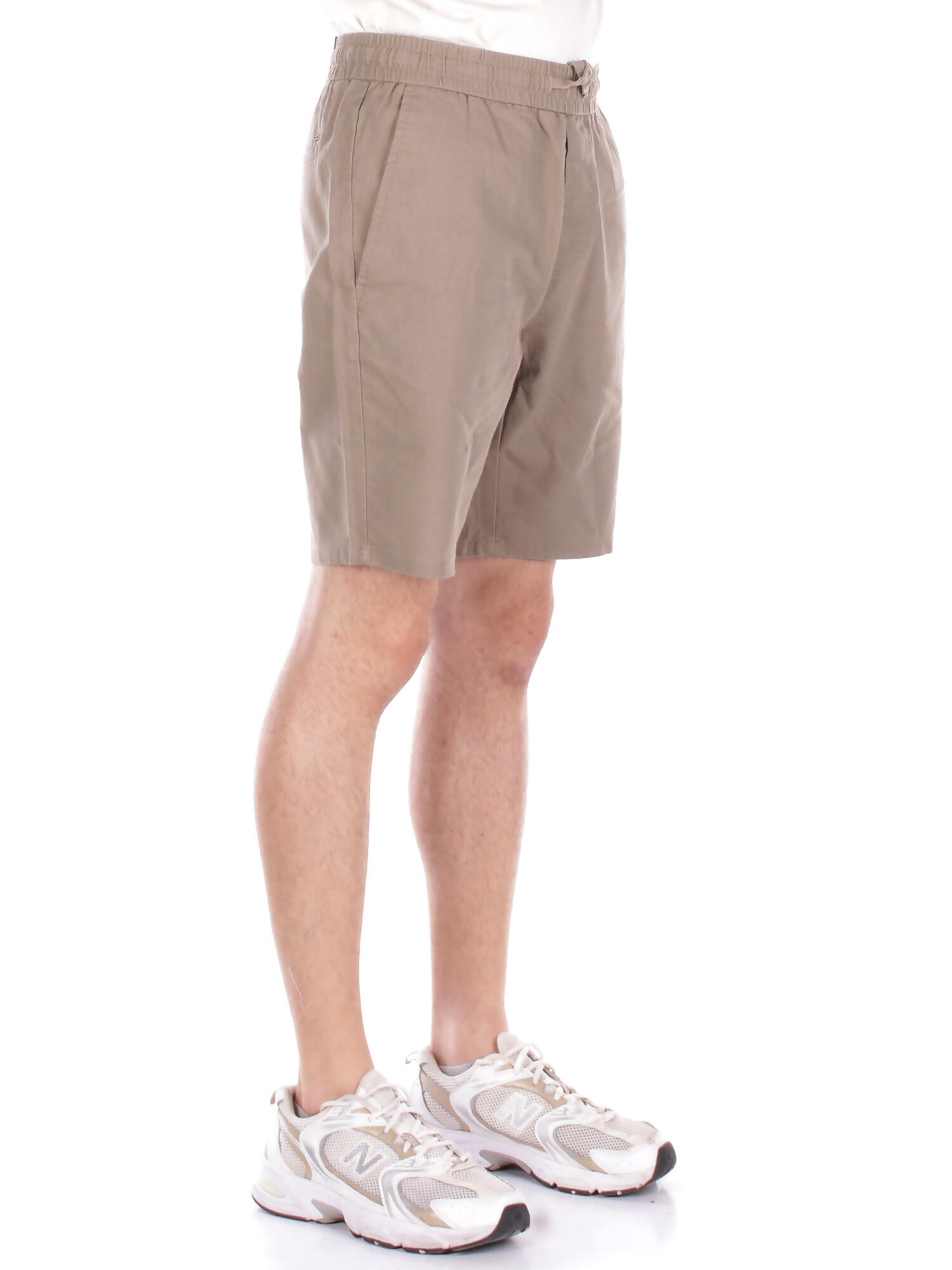 Image of ONLY & SONS Uomo Shorts 22024967 FALLEN ROCK Onslinus 0007 cot lin shorts n Beige