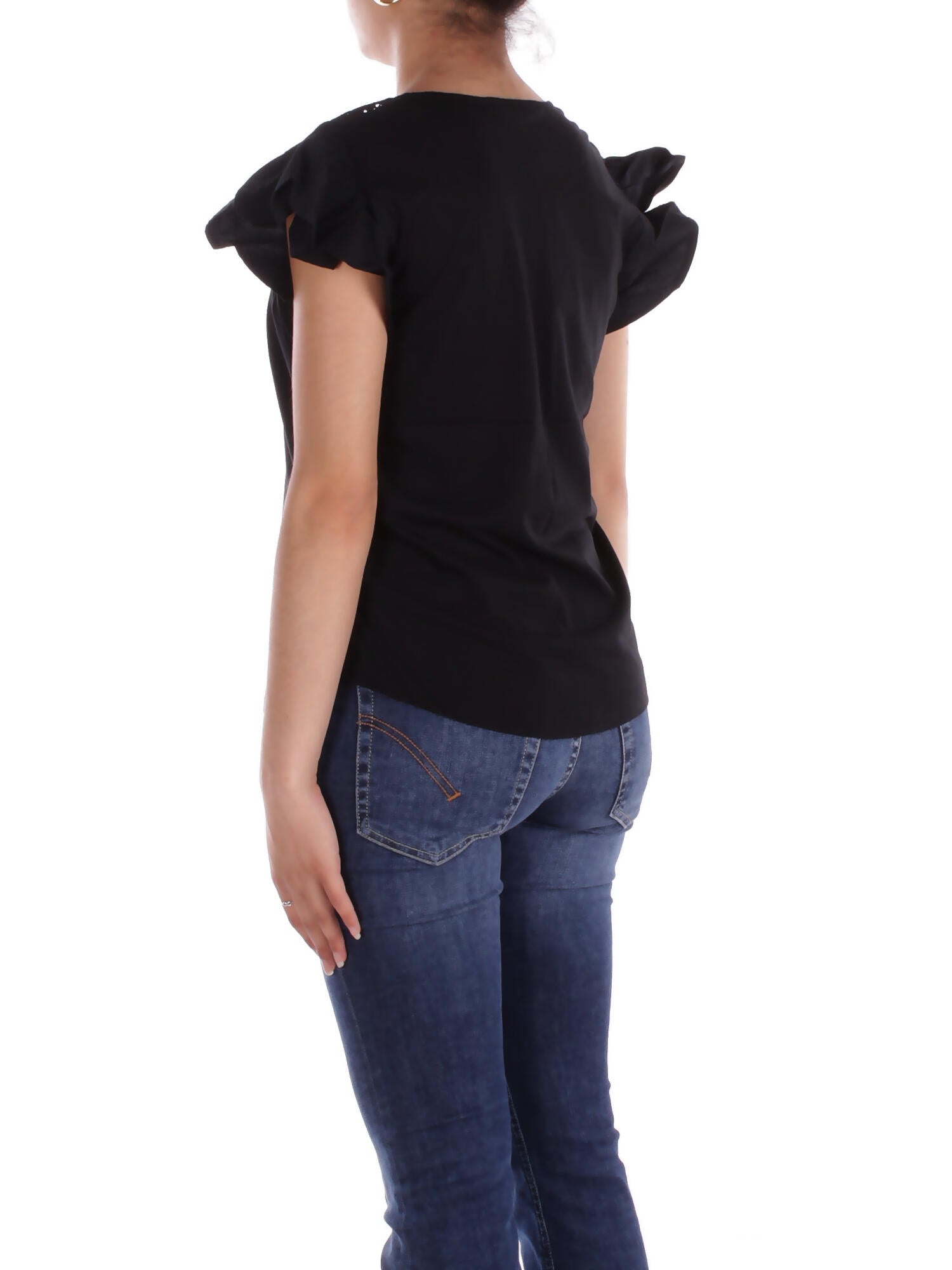 Image of RALPH LAUREN Donna Maglia 200963917 001 Belflorisa short sleeve pullov Black