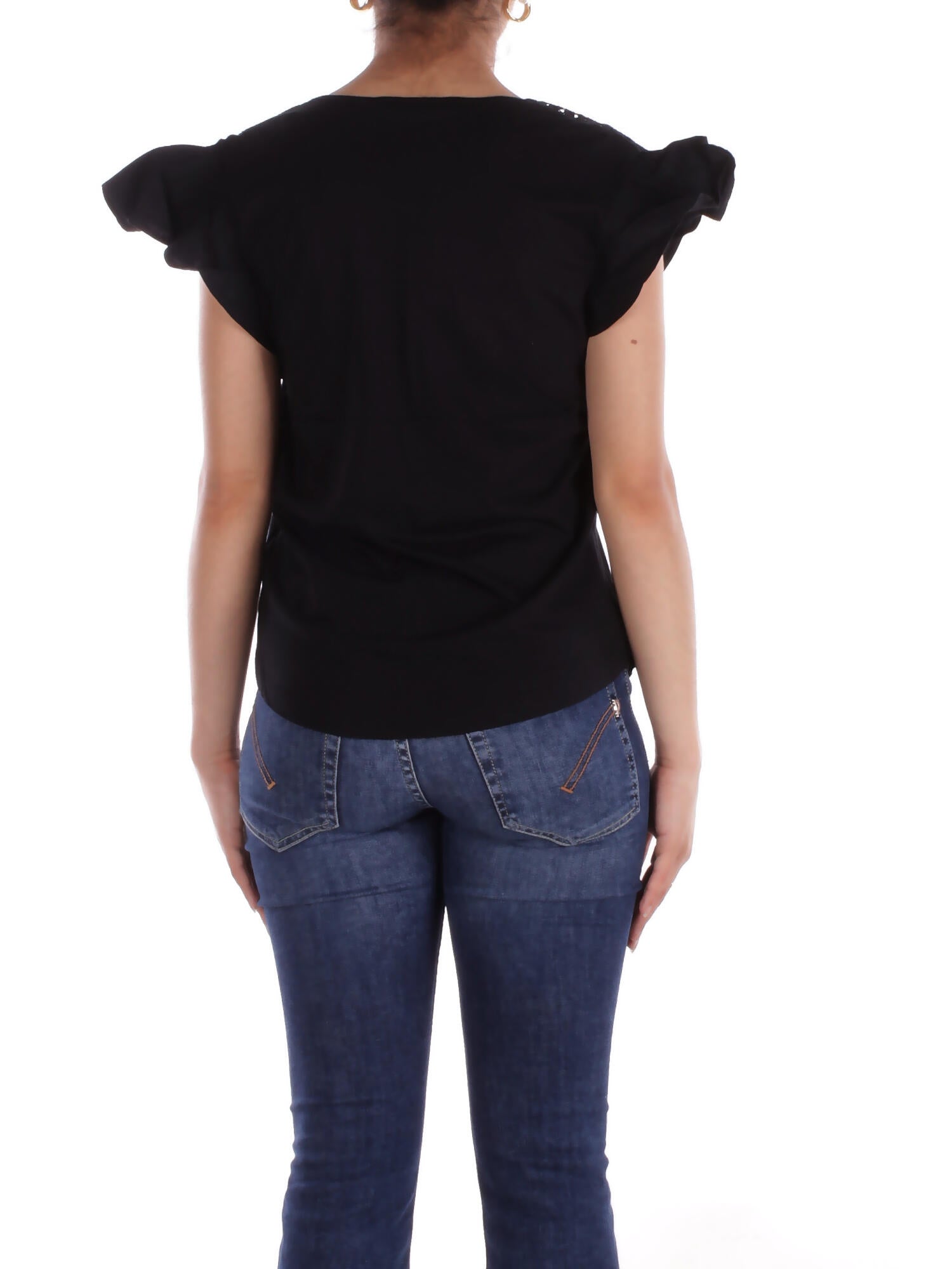 Image of RALPH LAUREN Donna Maglia 200963917 001 Belflorisa short sleeve pullov Black