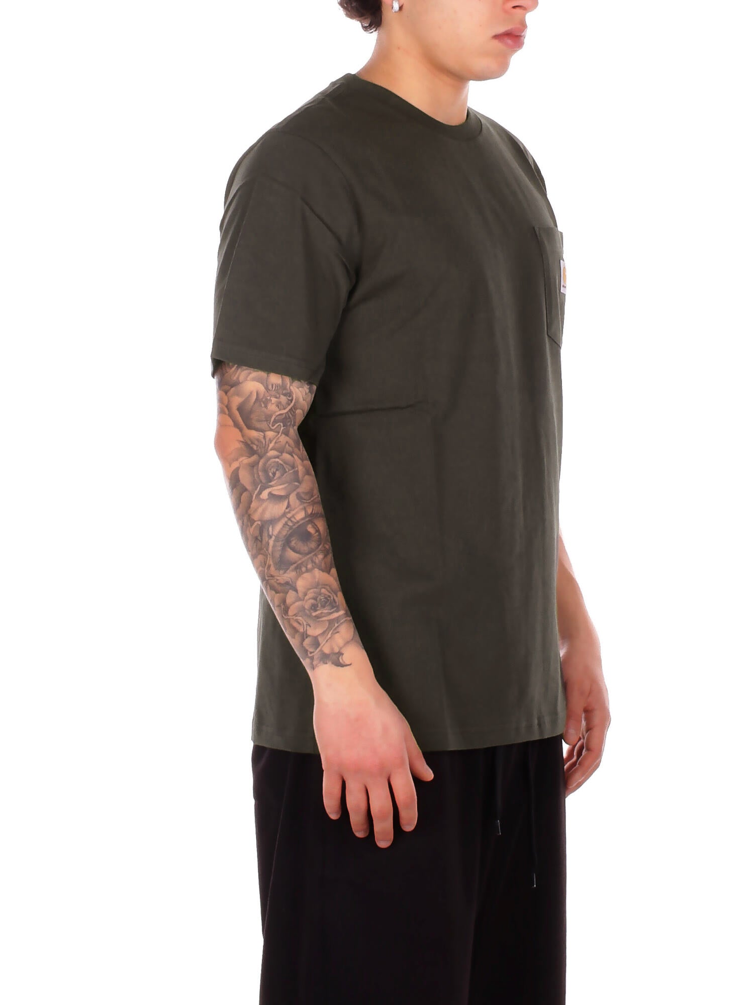 Image of CARHARTT WIP Uomo T-shirt I030434 3IQXX S\s pocket t-shirt Green