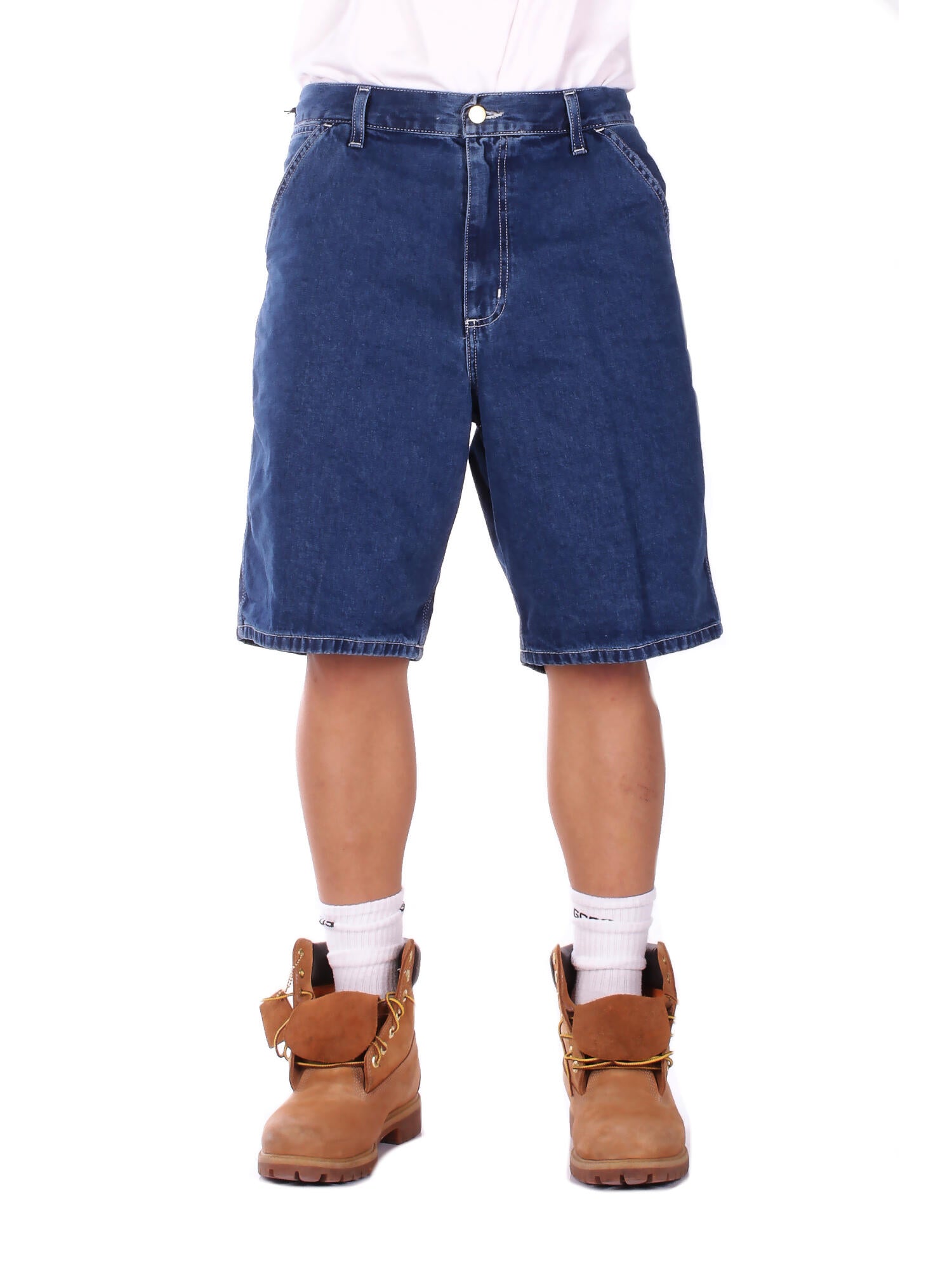 CARHARTT WIP Uomo Shorts I033333 0106 Simple short norco blu Stonewashed