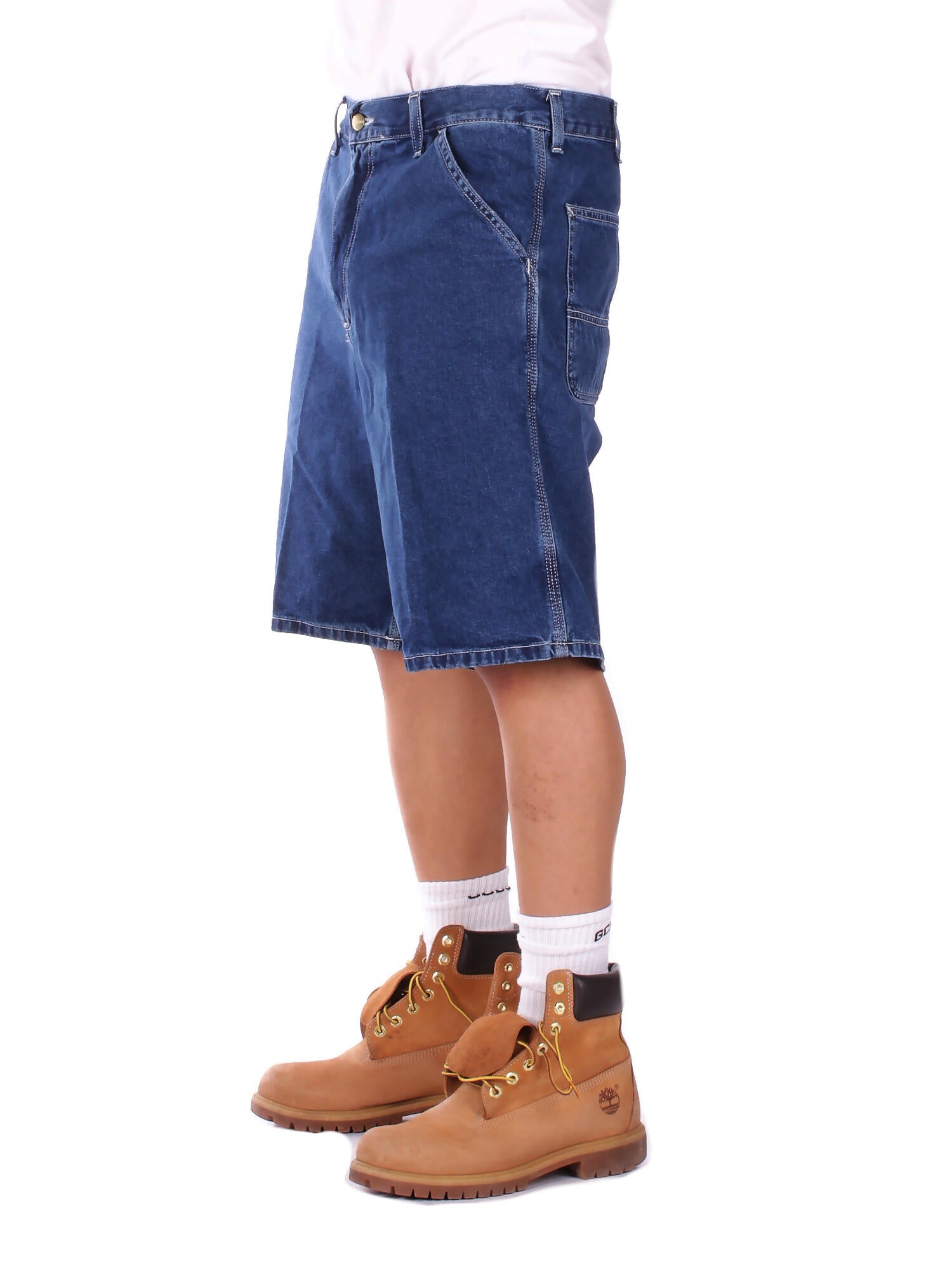 CARHARTT WIP Uomo Shorts I033333 0106 Simple short norco blu Stonewashed