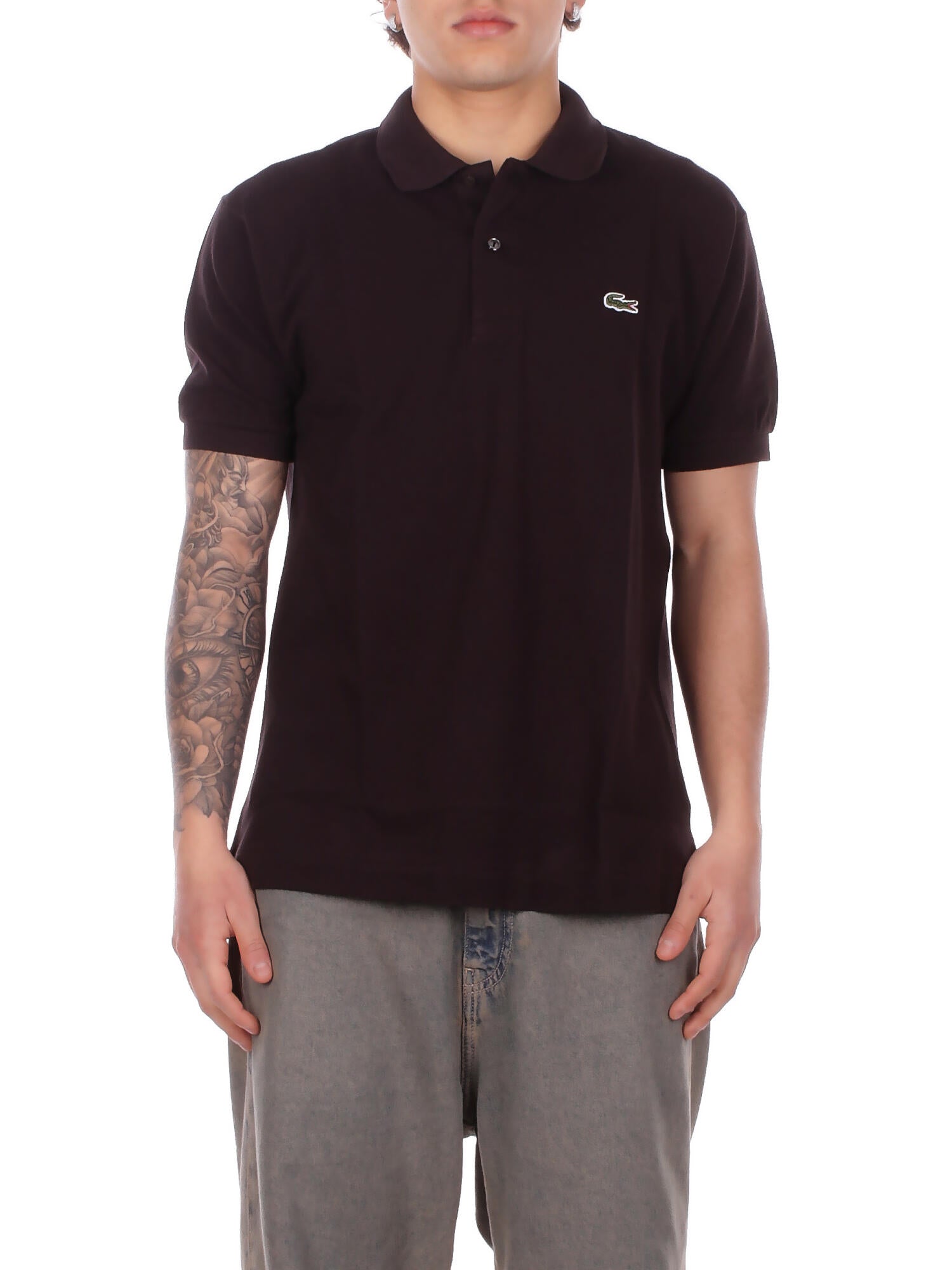 LACOSTE Uomo Polo 1212 3LA Polo Marrone scuro