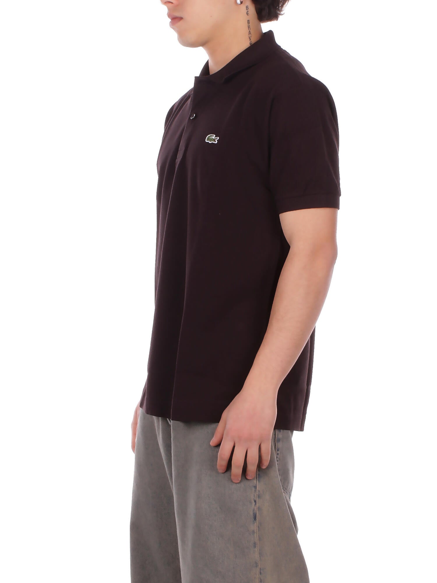 LACOSTE Uomo Polo 1212 3LA Polo Marrone scuro