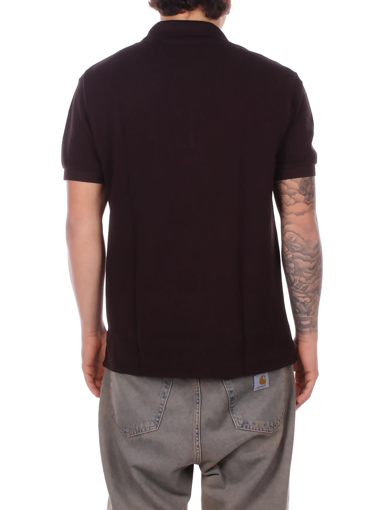 LACOSTE Uomo Polo 1212 3LA Polo Marrone scuro