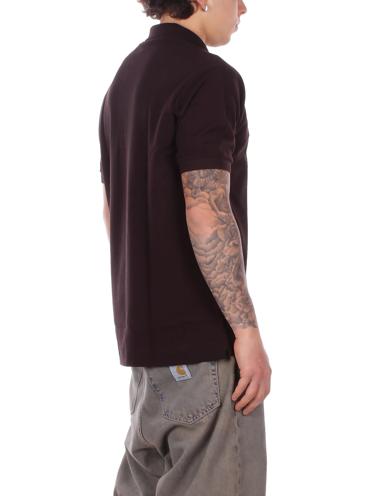 Image of LACOSTE Uomo Polo 1212 3LA Polo Marrone scuro