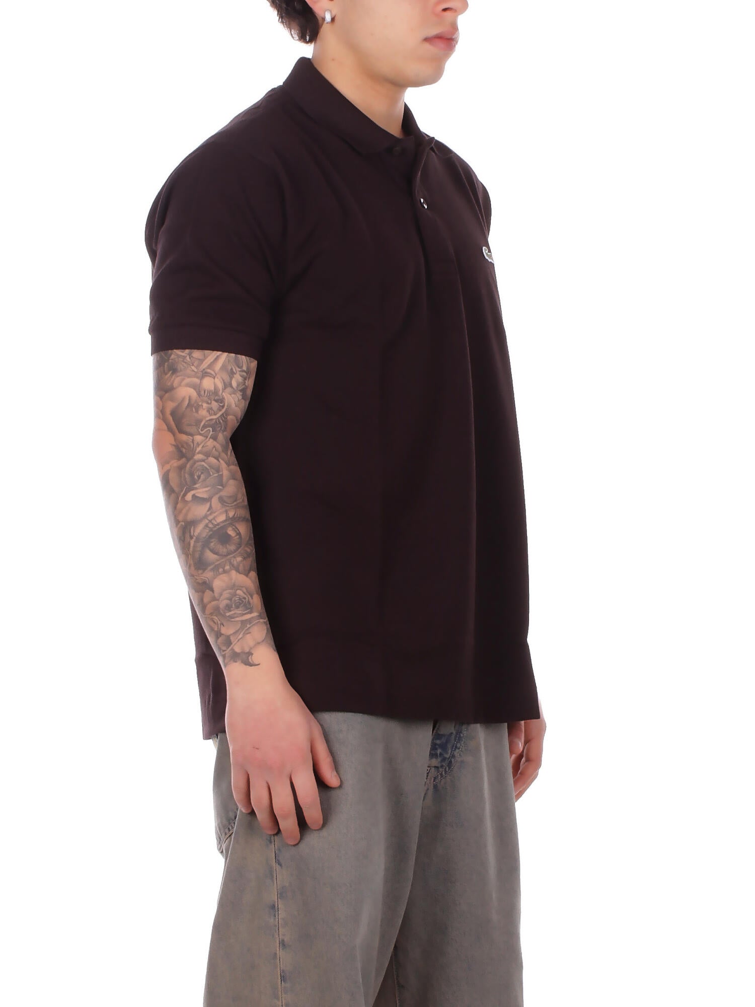LACOSTE Uomo Polo 1212 3LA Polo Marrone scuro