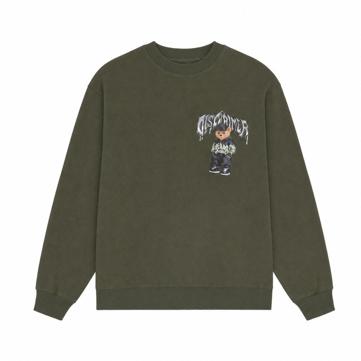 Felpa Bambino DISCLAIMER 26IDK59129 - Maglia in Felpa Verde Militare