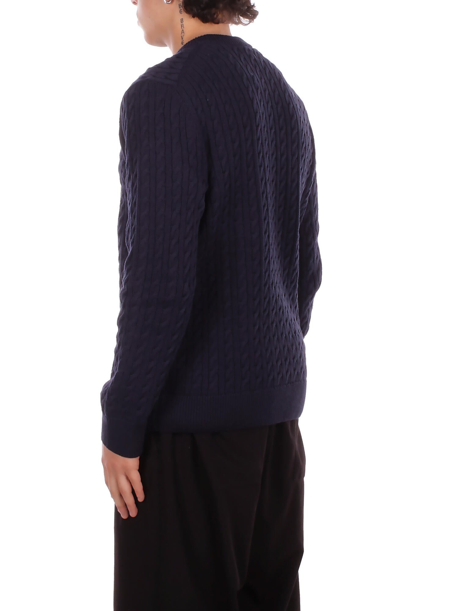 Image of LACOSTE Uomo Maglia AH7627 802 Pullover Blu