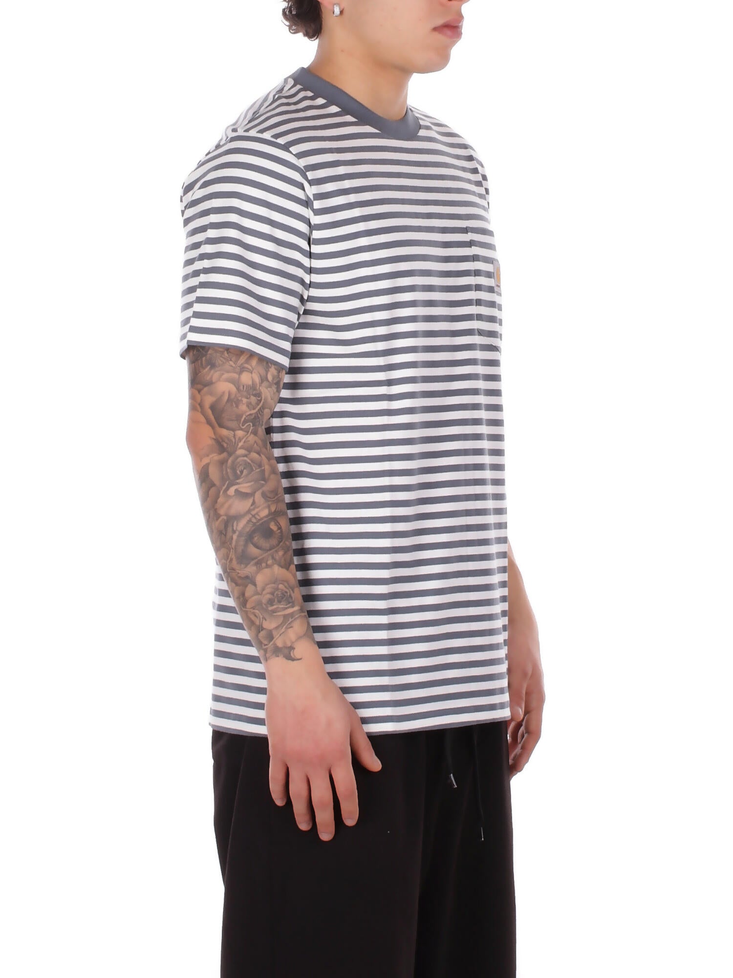 CARHARTT WIP Uomo T-shirt I036179 3KWXX S\s ezra pocket t-shirt Riga