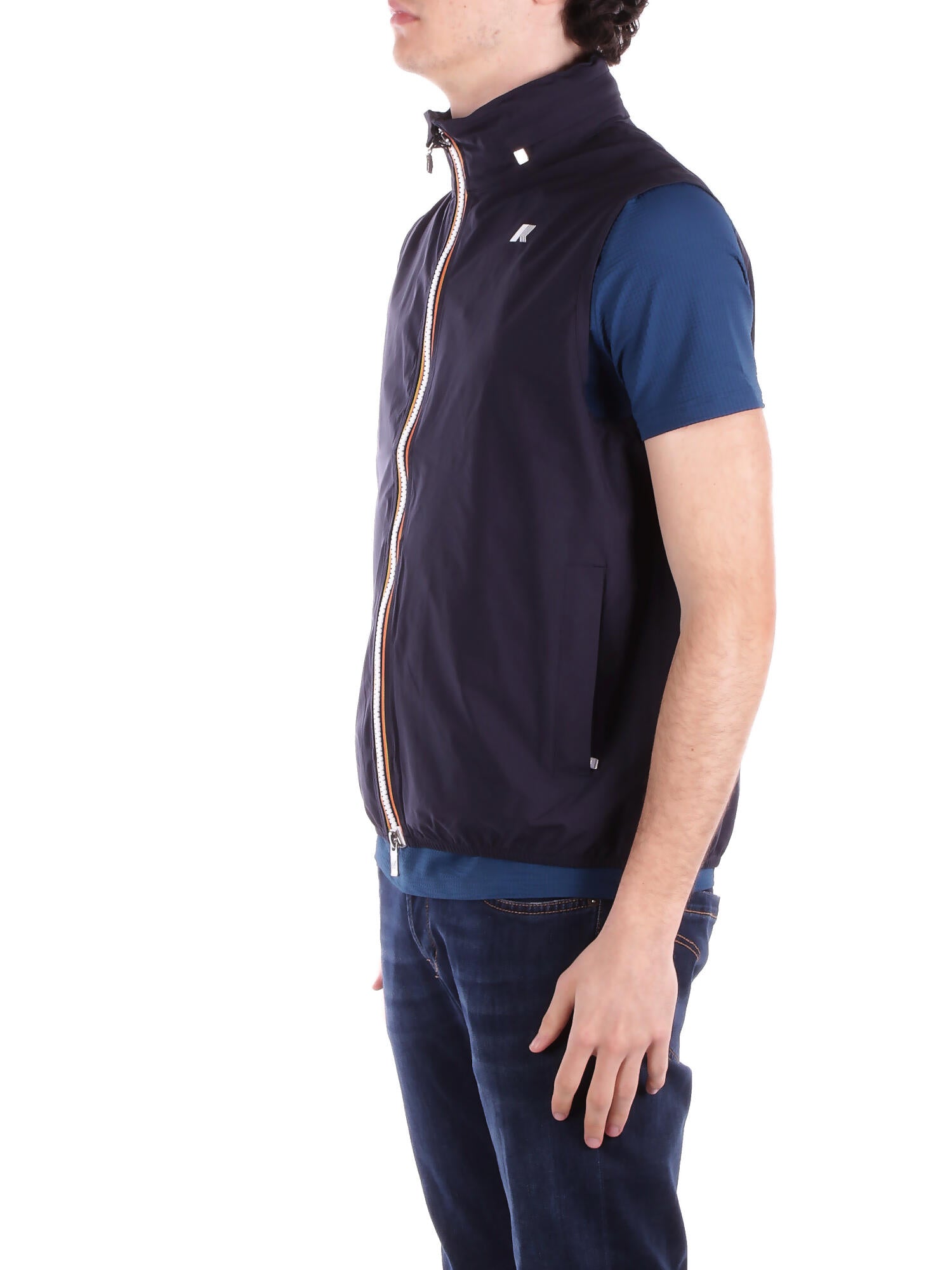 KWAY Uomo Gilet K5127SW K89 Valen stretch dot Blue depth
