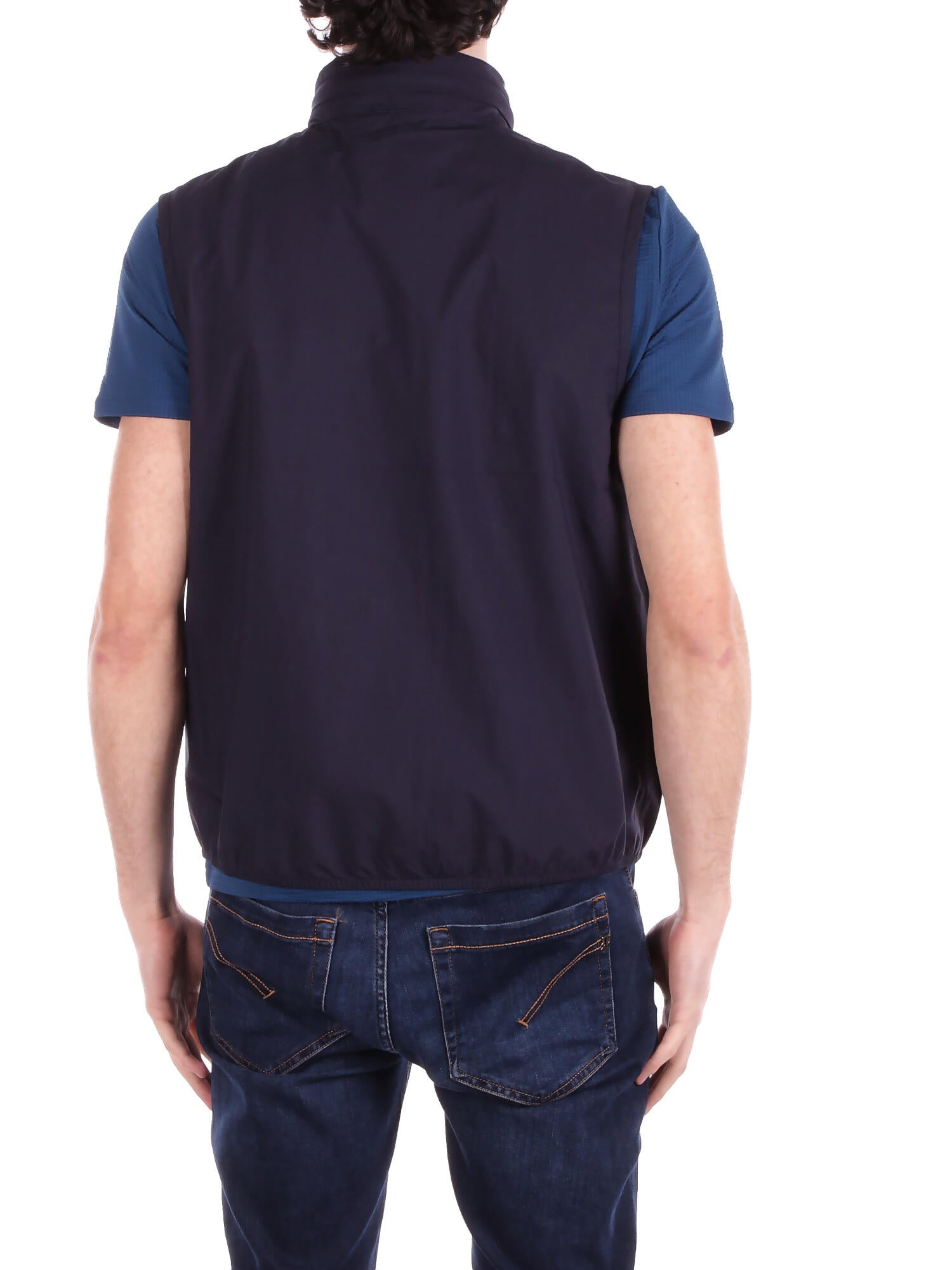Image of KWAY Uomo Gilet K5127SW K89 Valen stretch dot Blue depth