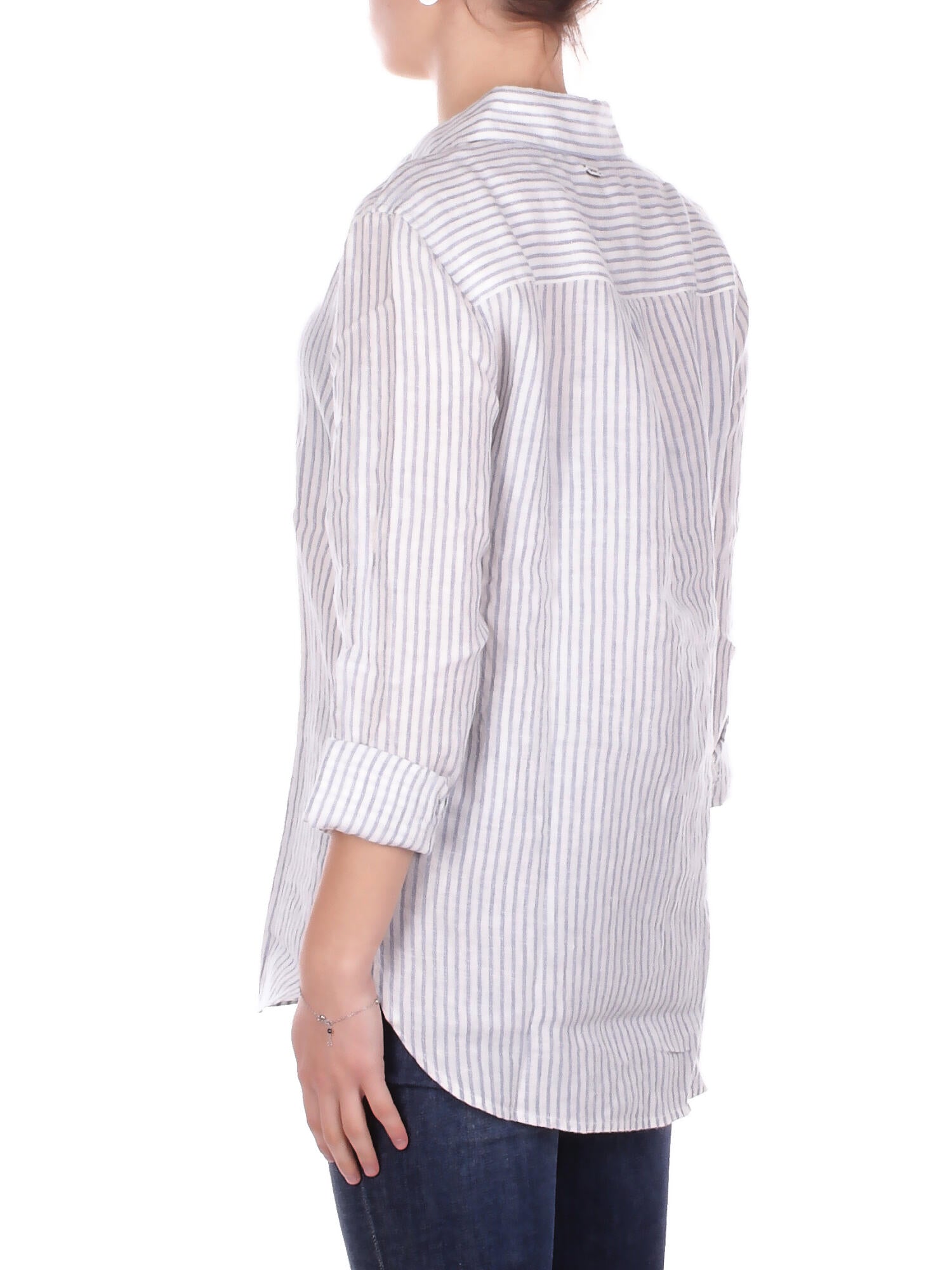 BARBOUR Donna Camicia LSH1315 BL27 Marine shirt Riga celeste