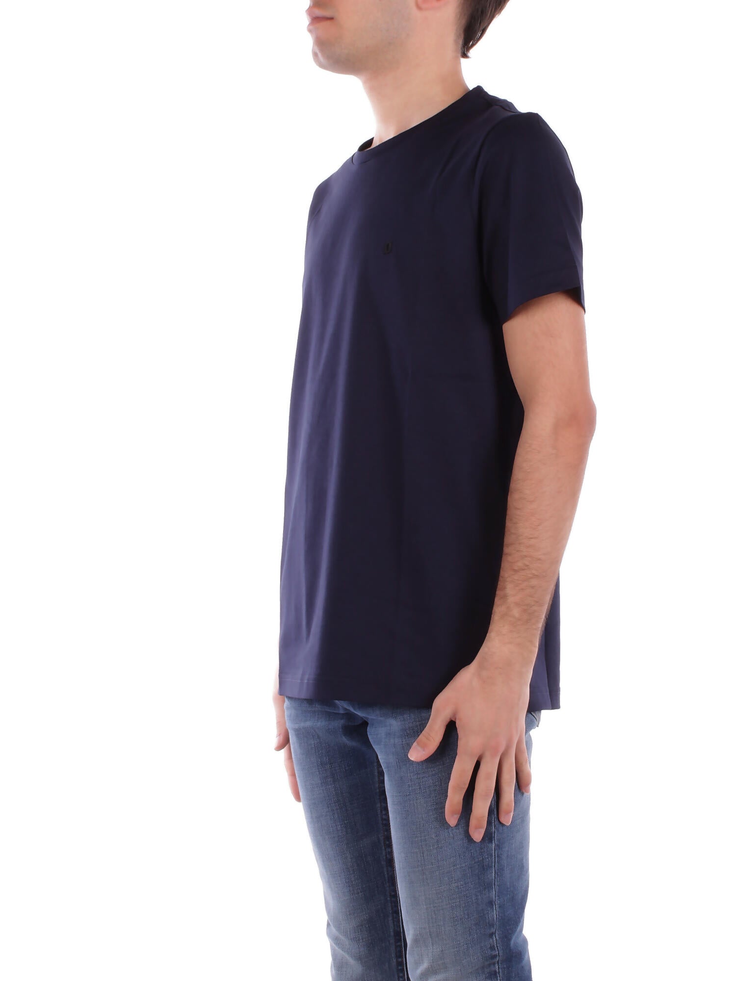 DONDUP Uomo T-shirt US198JF0271U 890 T-shirt regular in jersey basi Blu