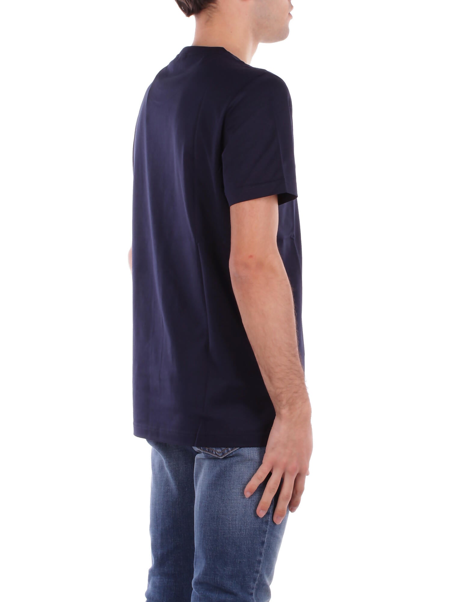 DONDUP Uomo T-shirt US198JF0271U 890 T-shirt regular in jersey basi Blu