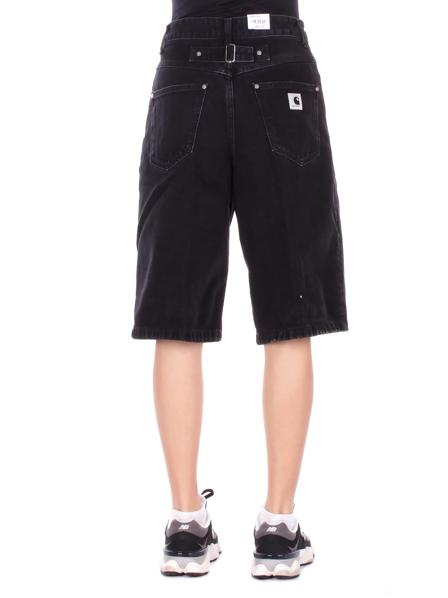 Image of CARHARTT WIP Donna Shorts I036598 8906 W' belmont short smith den Black