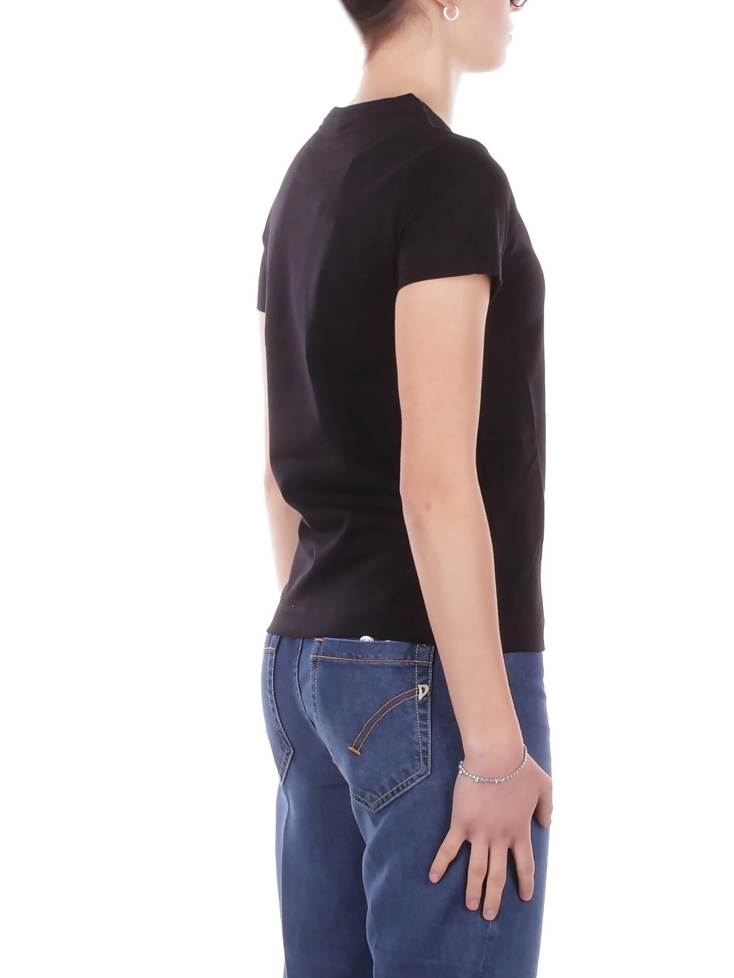 PINKO Donna T-shirt 100355A339 Z99 Bussolotto t-shirt jersey Nero