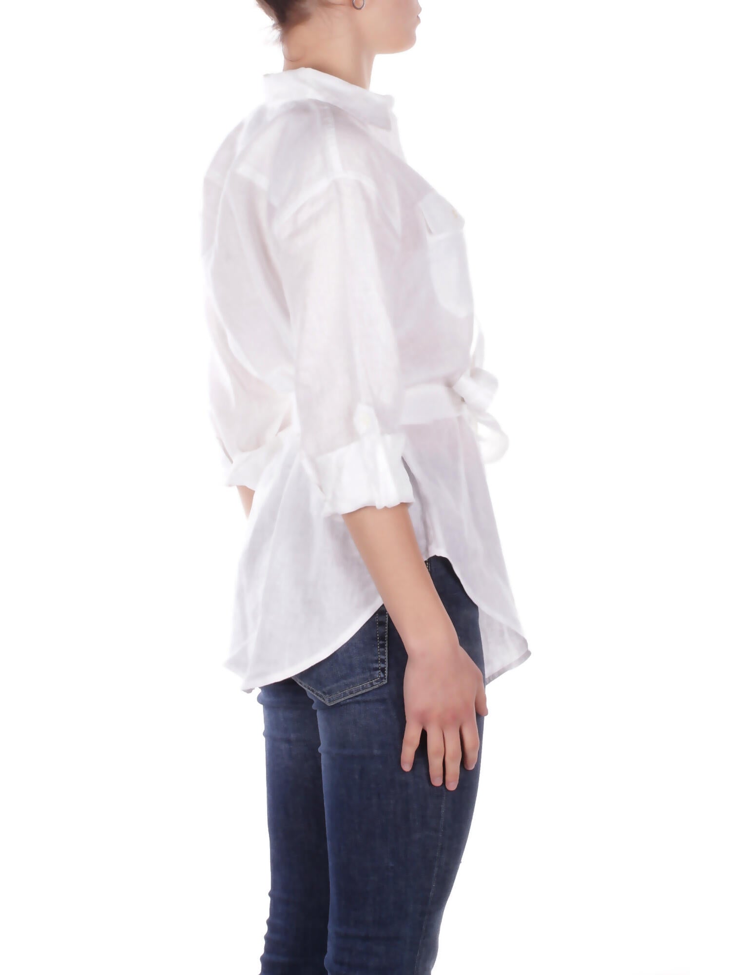 Image of RALPH LAUREN Donna Camicia 200786629 001 Chadwick long sleeve shirt White