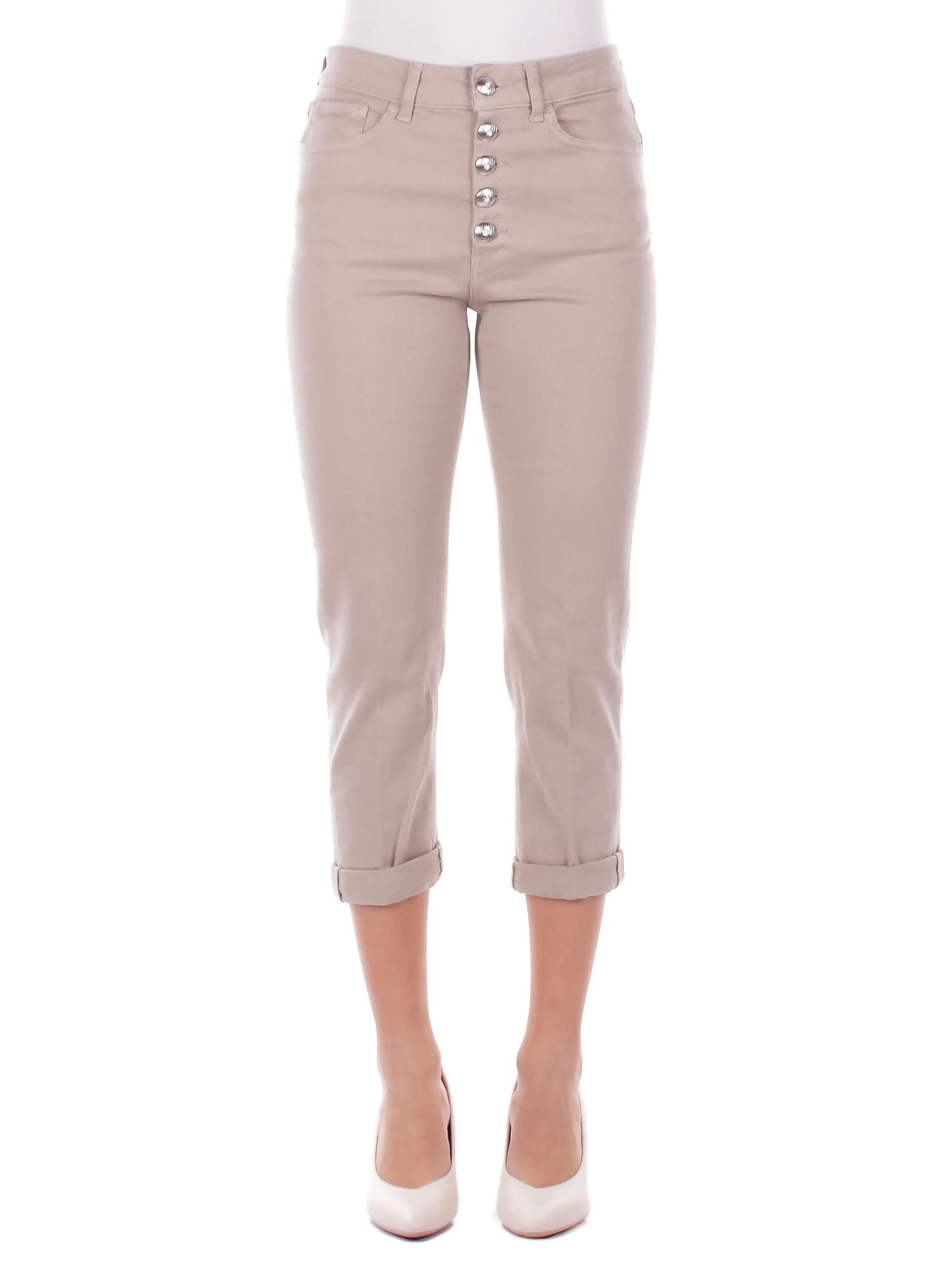 DONDUP Donna Jeans DP268BBS0030D 010 Jeans 5tasche loose knoons bot Beige