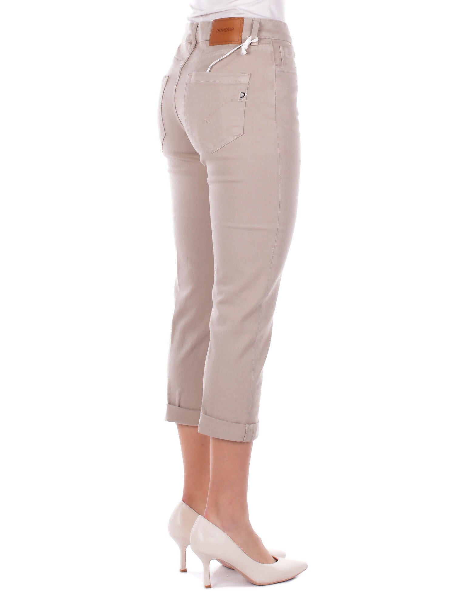 DONDUP Donna Jeans DP268BBS0030D 010 Jeans 5tasche loose knoons bot Beige