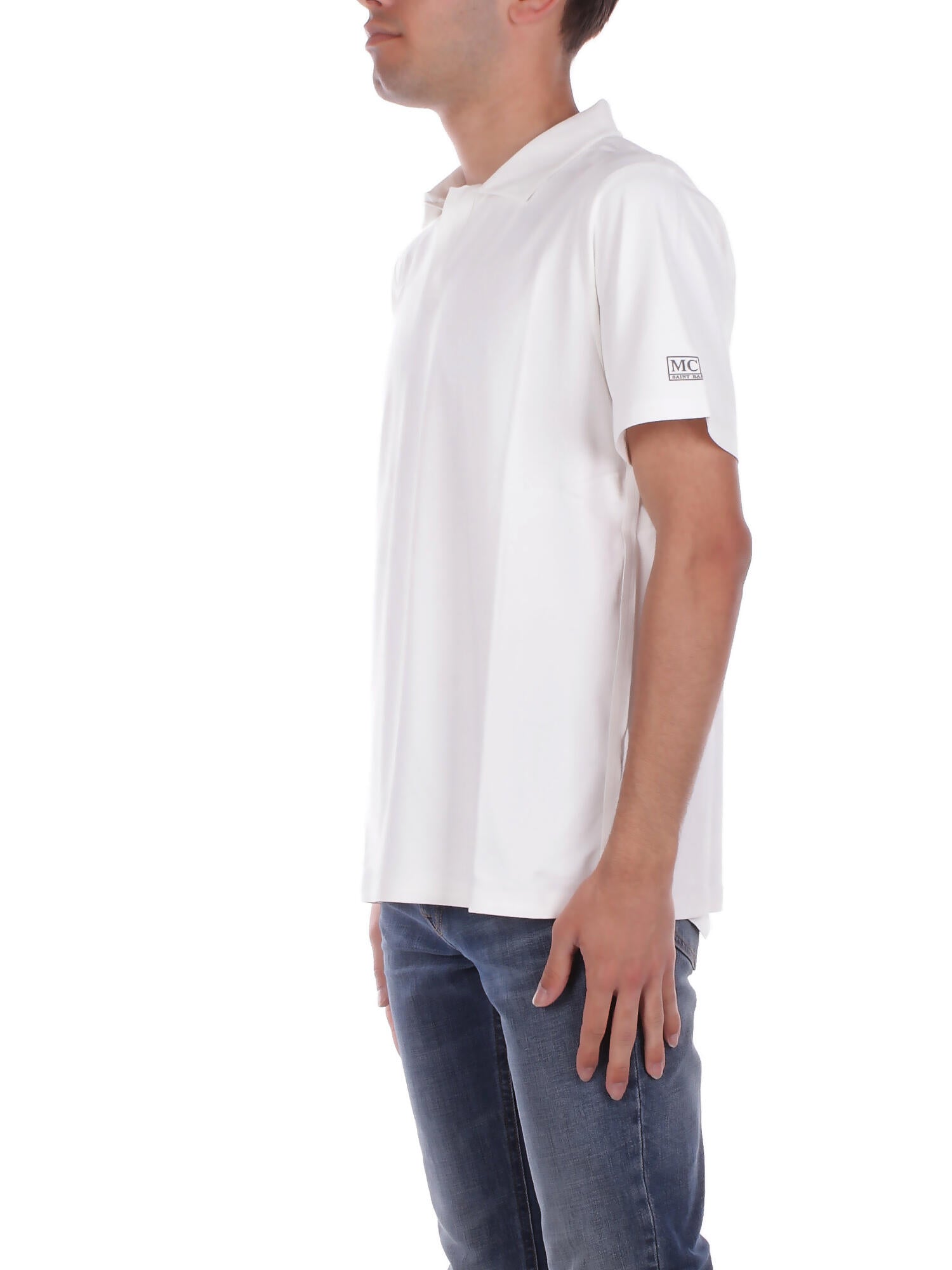 Image of MC2 SAINT BARTH Uomo Polo CHM0001 00342H 01 Chimera White