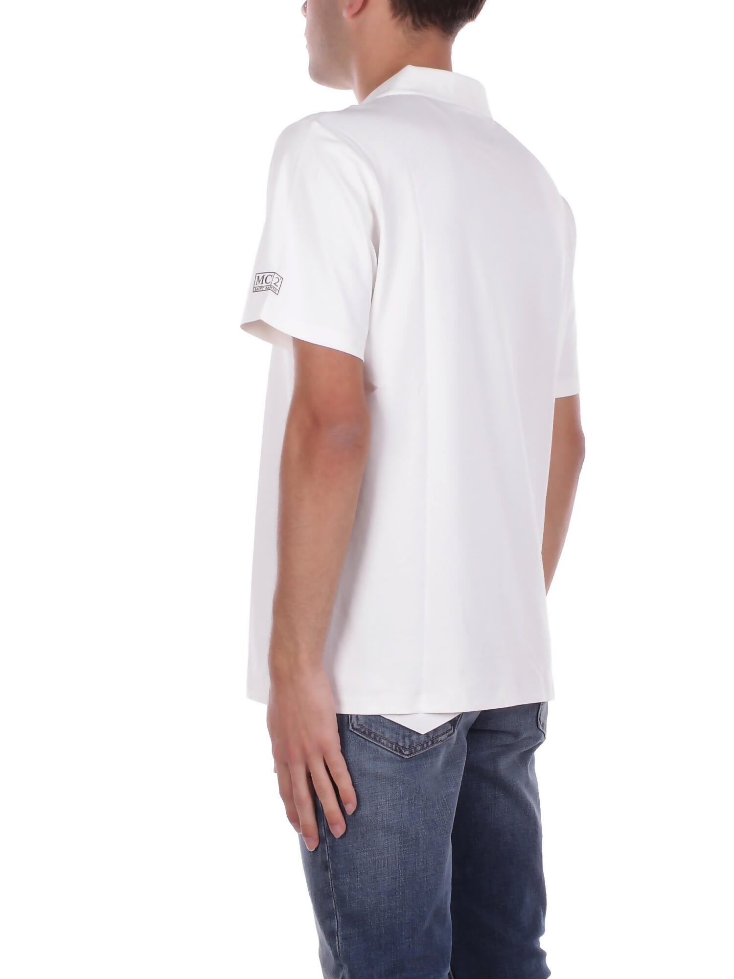 Image of MC2 SAINT BARTH Uomo Polo CHM0001 00342H 01 Chimera White